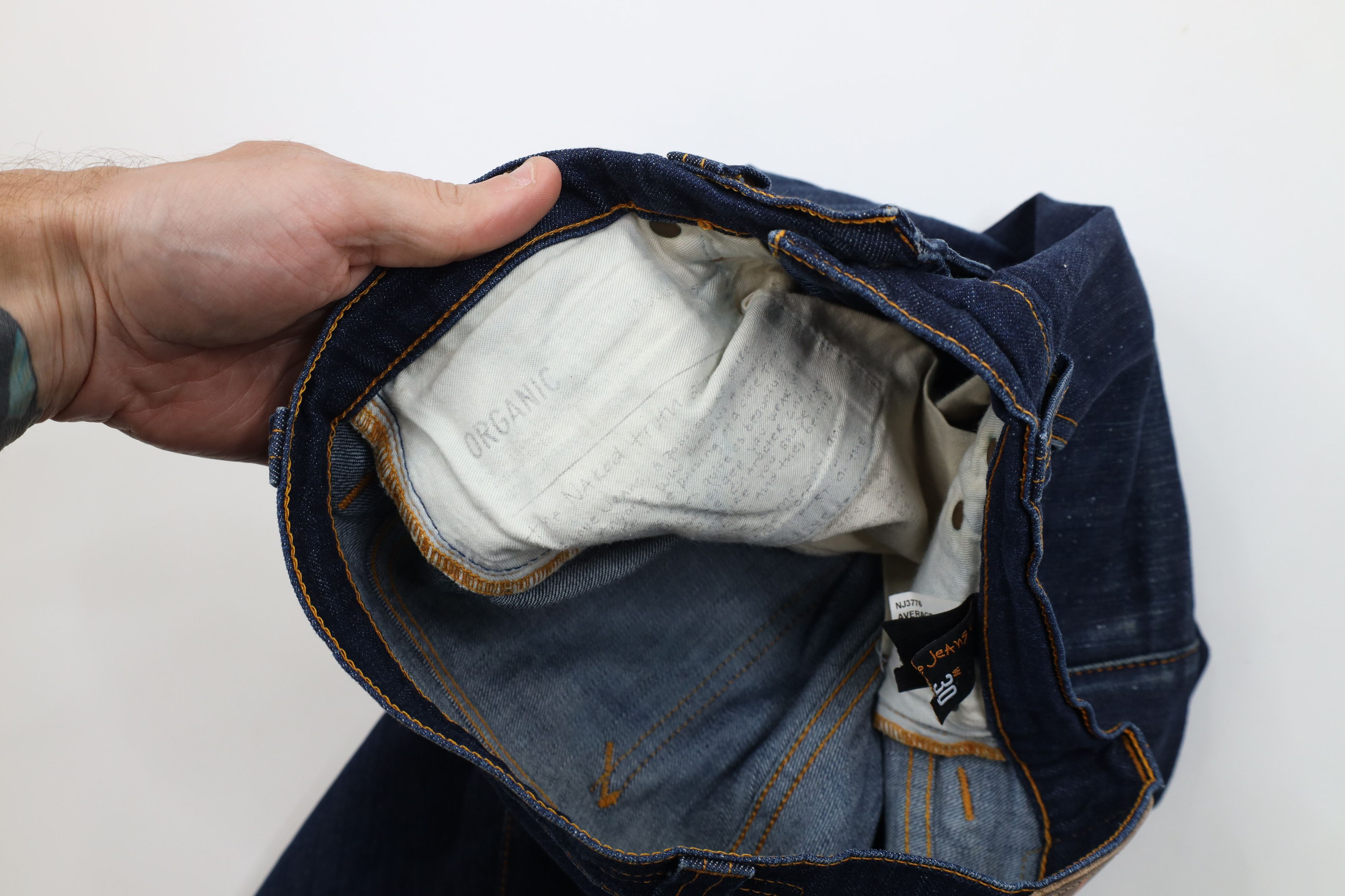Nudie Jeans Nudie Jeans Co Average Joe Organic Cotton Button Fly Jeans Size US 30 / EU 46 - 10 Thumbnail