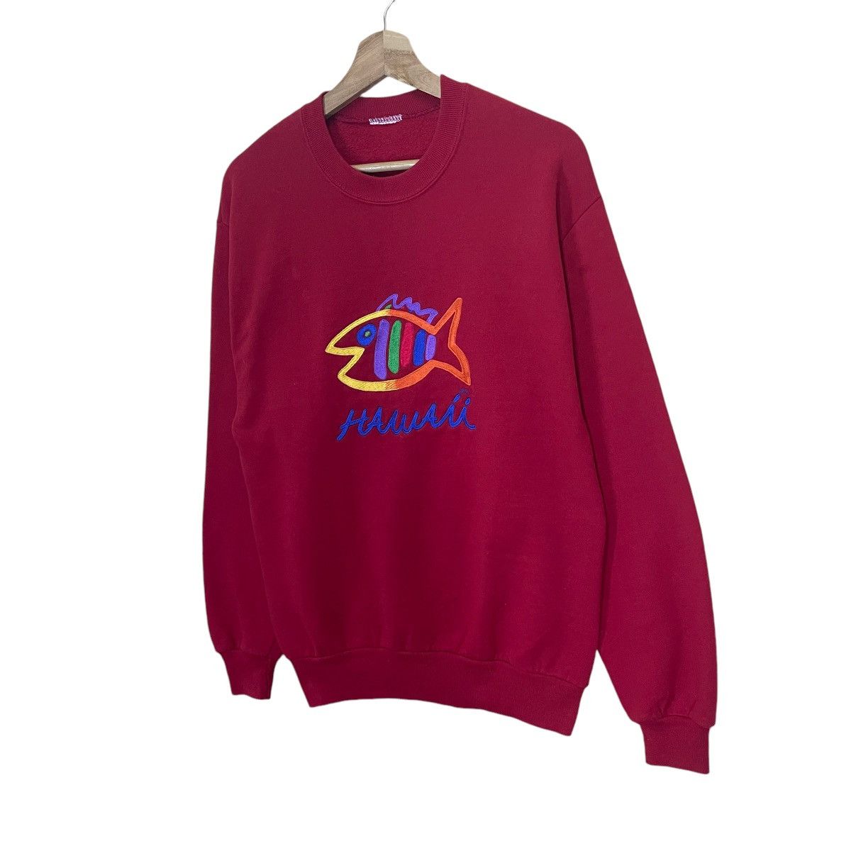 Vintage Vintage 90s Maui Hawaii Surf Big Logo Embroidered Sweatshirt Size US M / EU 48-50 / 2 - 3 Thumbnail