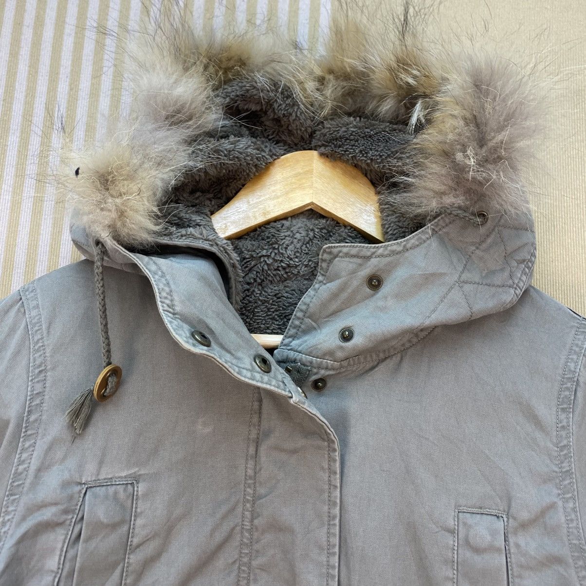 Zara 🫶Vintage Faux Fur Parka Shearling Jacket Size M / US 6-8 / IT 42-44 - 3 Thumbnail