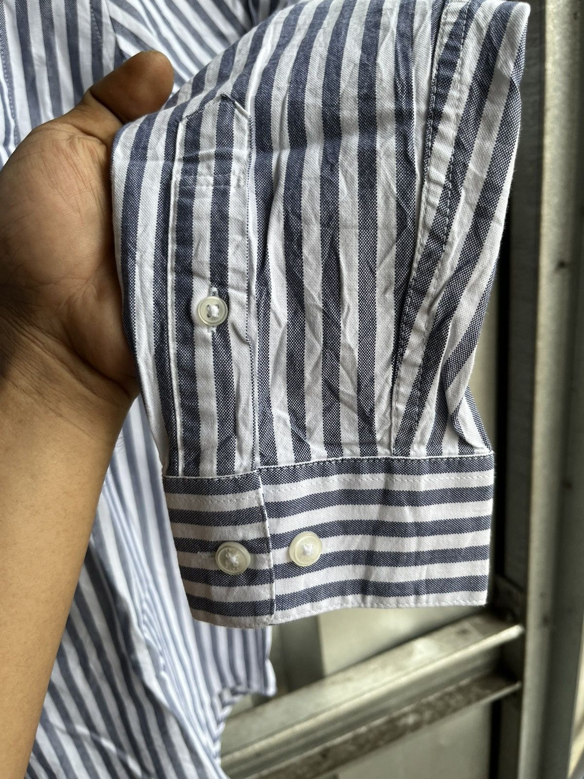 Other tate striped button up shirt long sleeve isseymiyake/cdg/ Size US L / EU 52-54 / 3 - 4 Thumbnail