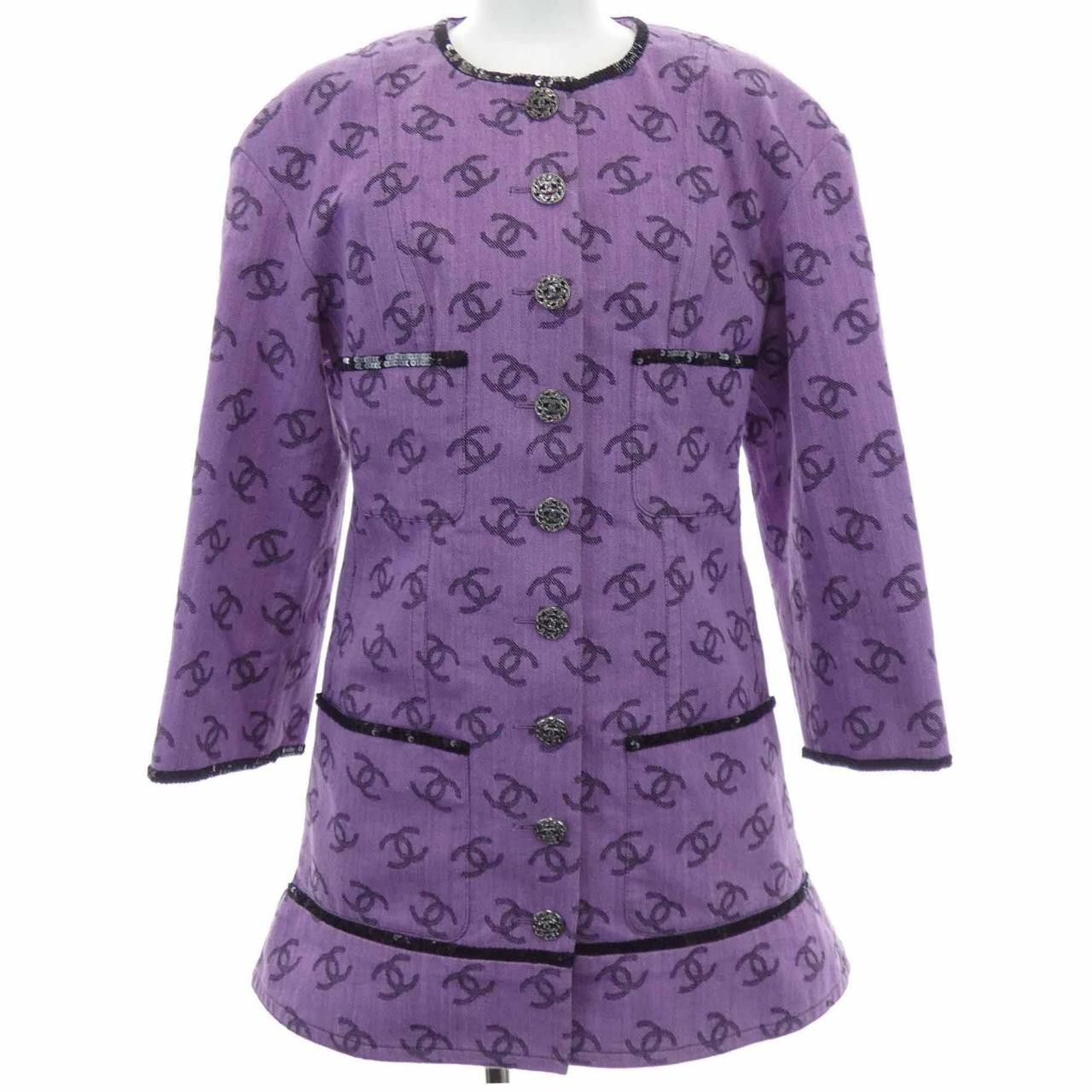 Chanel Chanel Chanel Collarless Jacket Textile Outerwear P72568V64160 DUTY FREE for USA Size ONE SIZE - 1 Thumbnail