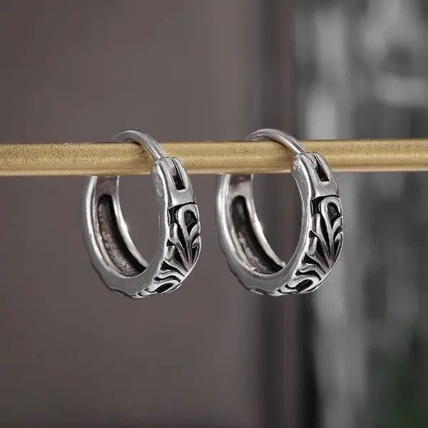 Designer Honoka x Mita Retro Hypoallergenic Hoop Earring (1pairs） Size ONE SIZE - 1 Thumbnail
