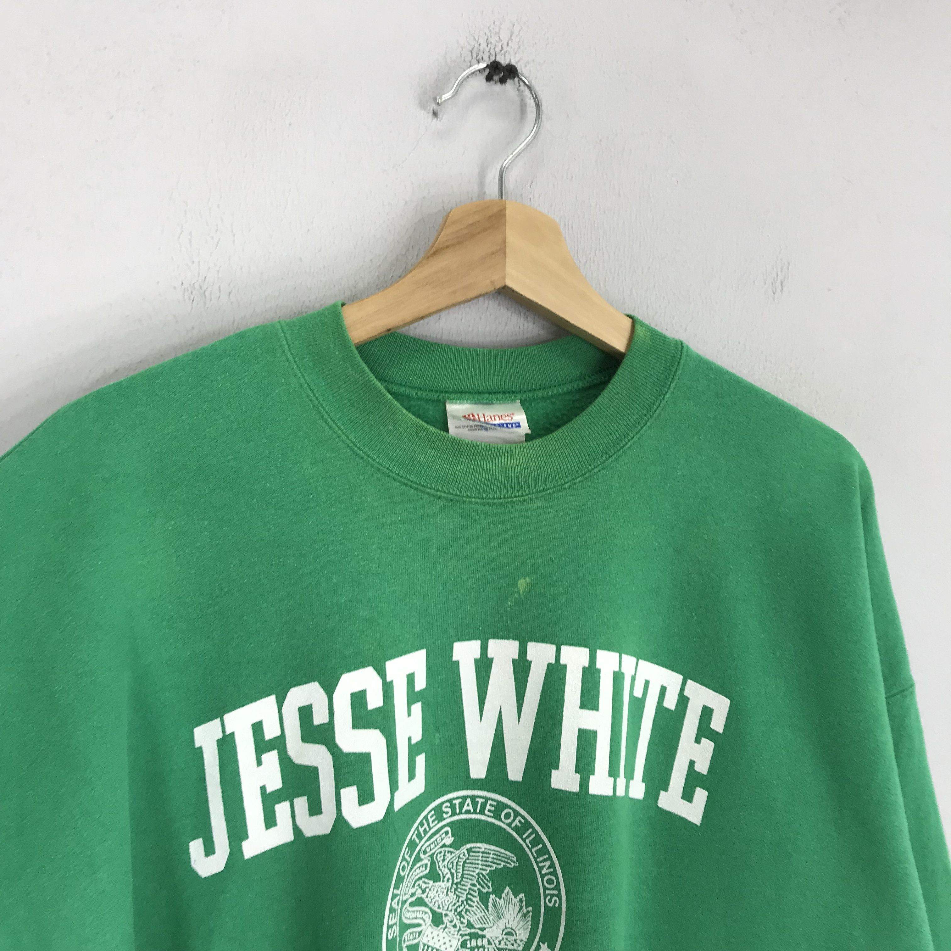 Hanes vintage hanes jesse white sweatshirt - 170 Size US XL / EU 56 / 4 - 5 Thumbnail