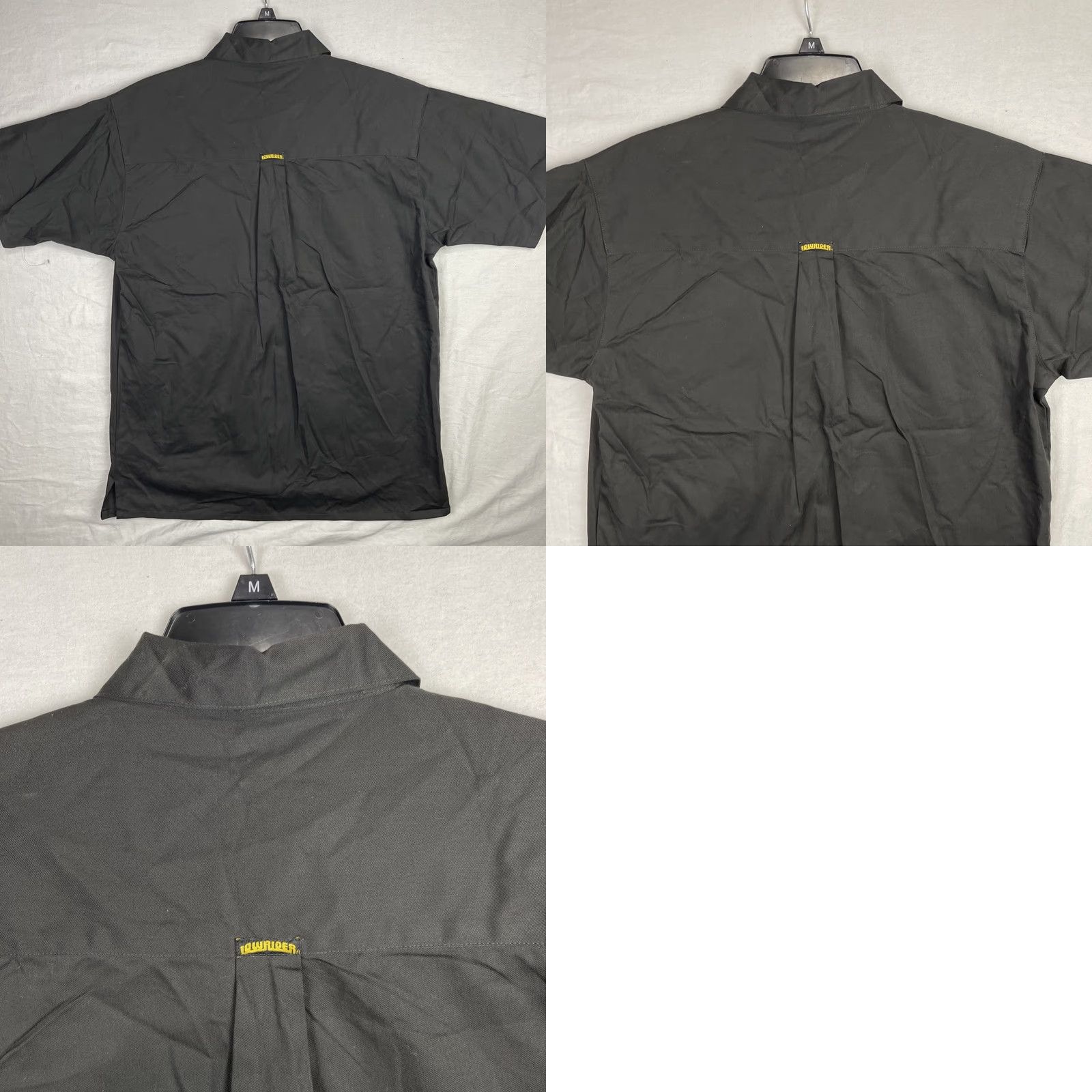 Black Halo Lowrider Shirt Mens Medium Black Half Zip Short Sleeve Steetwear Cholo Vintage Mens Size US M / EU 48-50 / 2 - 9 Thumbnail