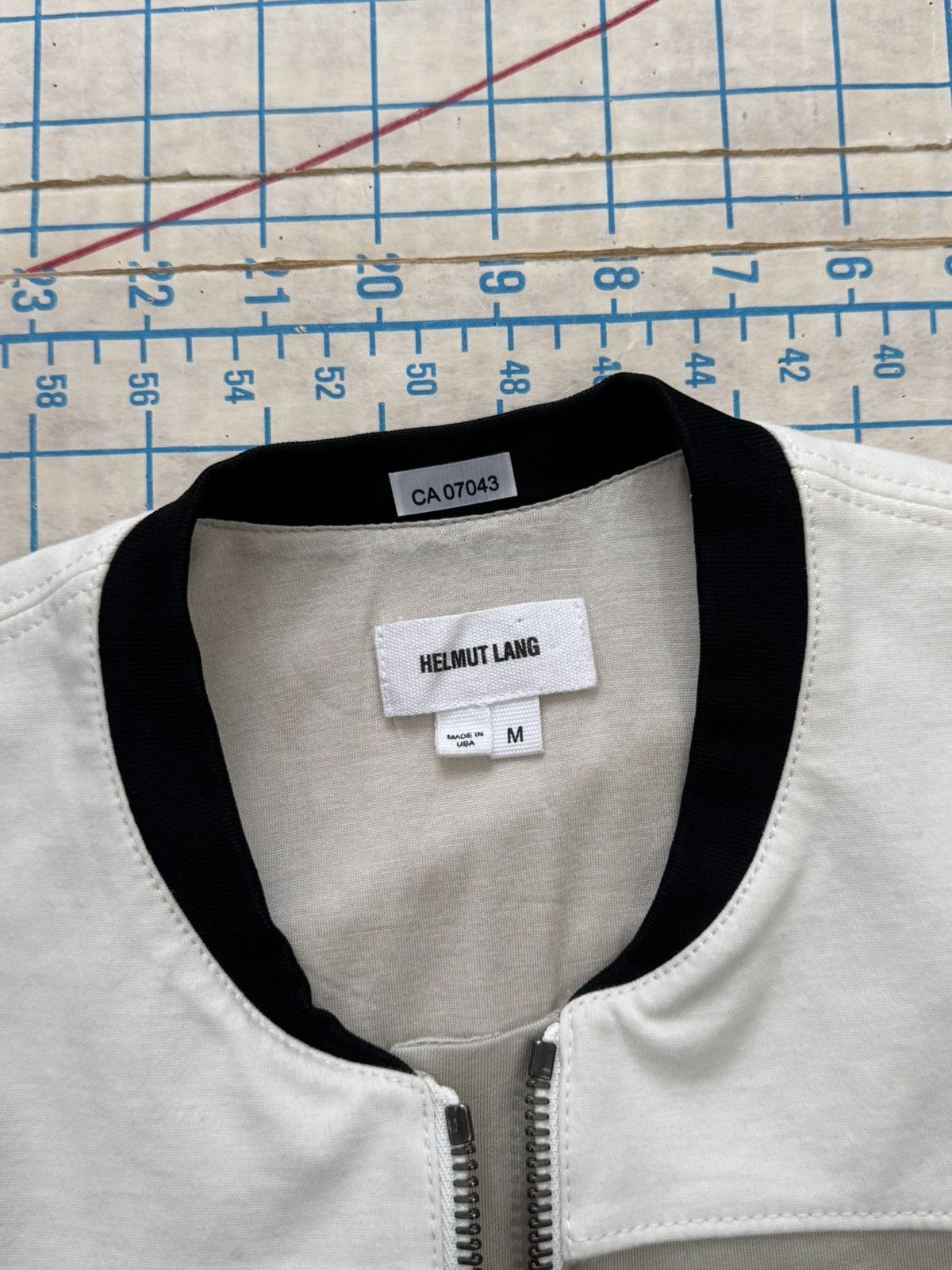 Helmut Lang Helmut Lang Women’s Bomber Jacket Black Grey White Size Med Size M / US 6-8 / IT 42-44 - 7 Thumbnail