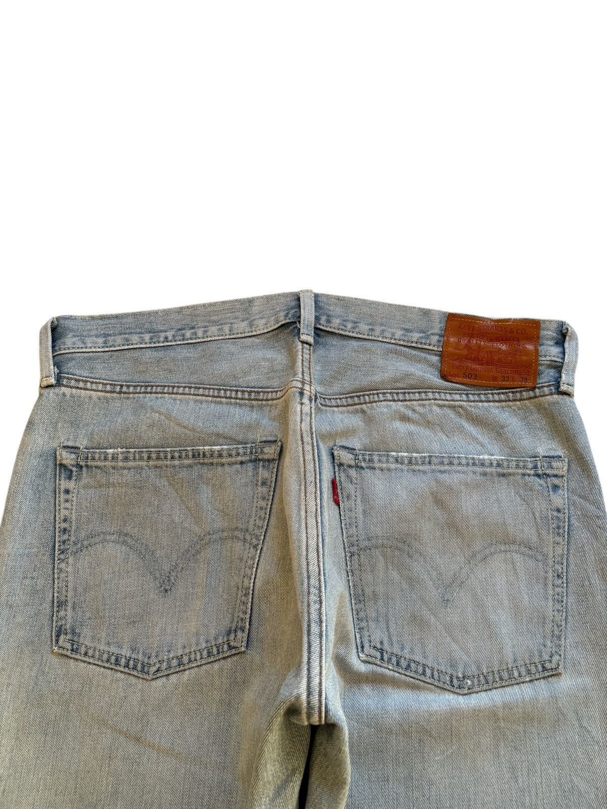 Levi's Vintage 90s Levis 503 Light Blue Wash Loose Baggy Jeans Size US 34 / EU 50 - 8 Thumbnail