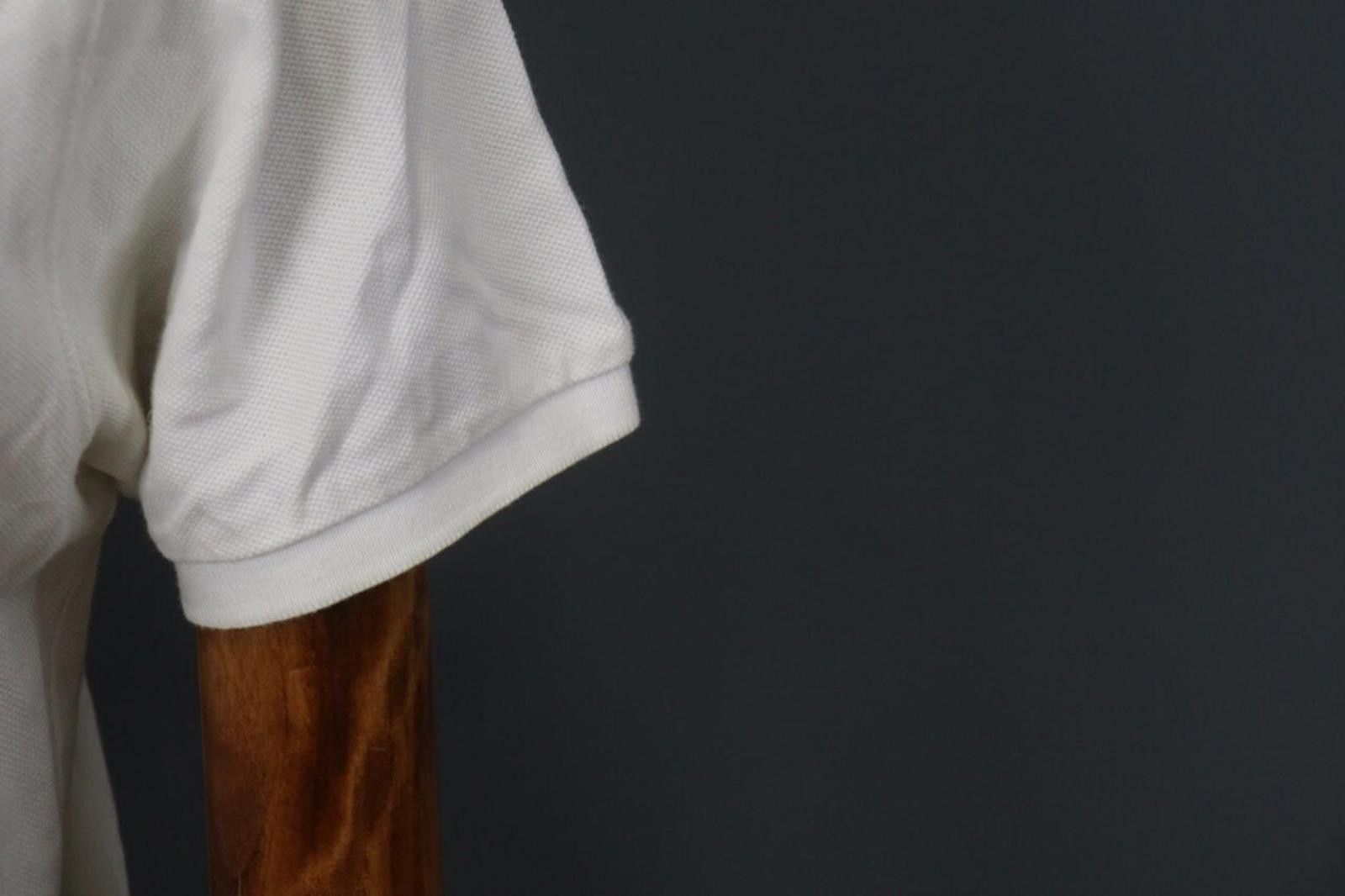 Designer Hackett London White Cotton Logo Popover Polo Shirt Size XL Size US XL / EU 56 / 4 - 5 Thumbnail