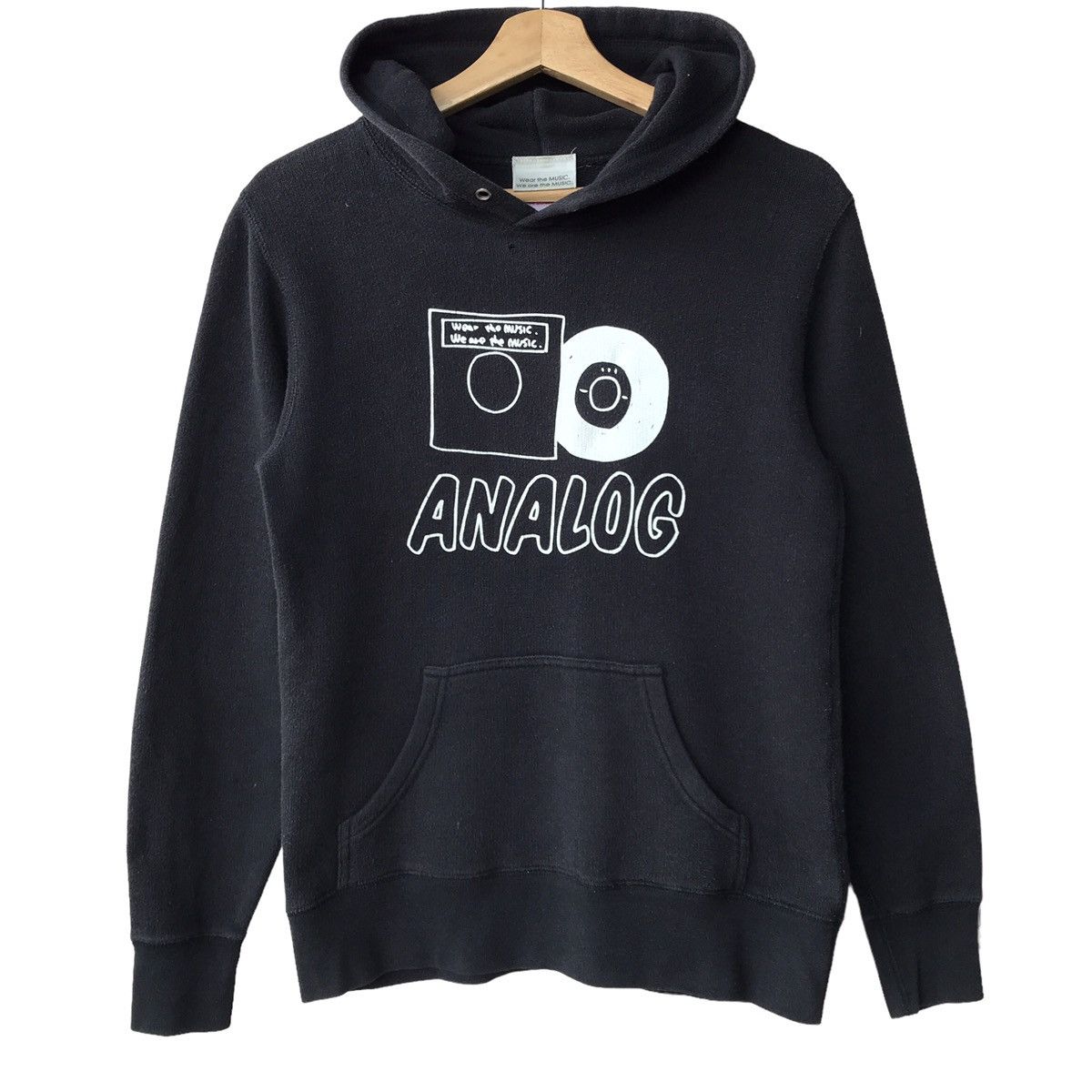 Japanese Brand Tower Records Japan No Music No Life Analog Hoodie Size US S / EU 44-46 / 1 - 1 Thumbnail