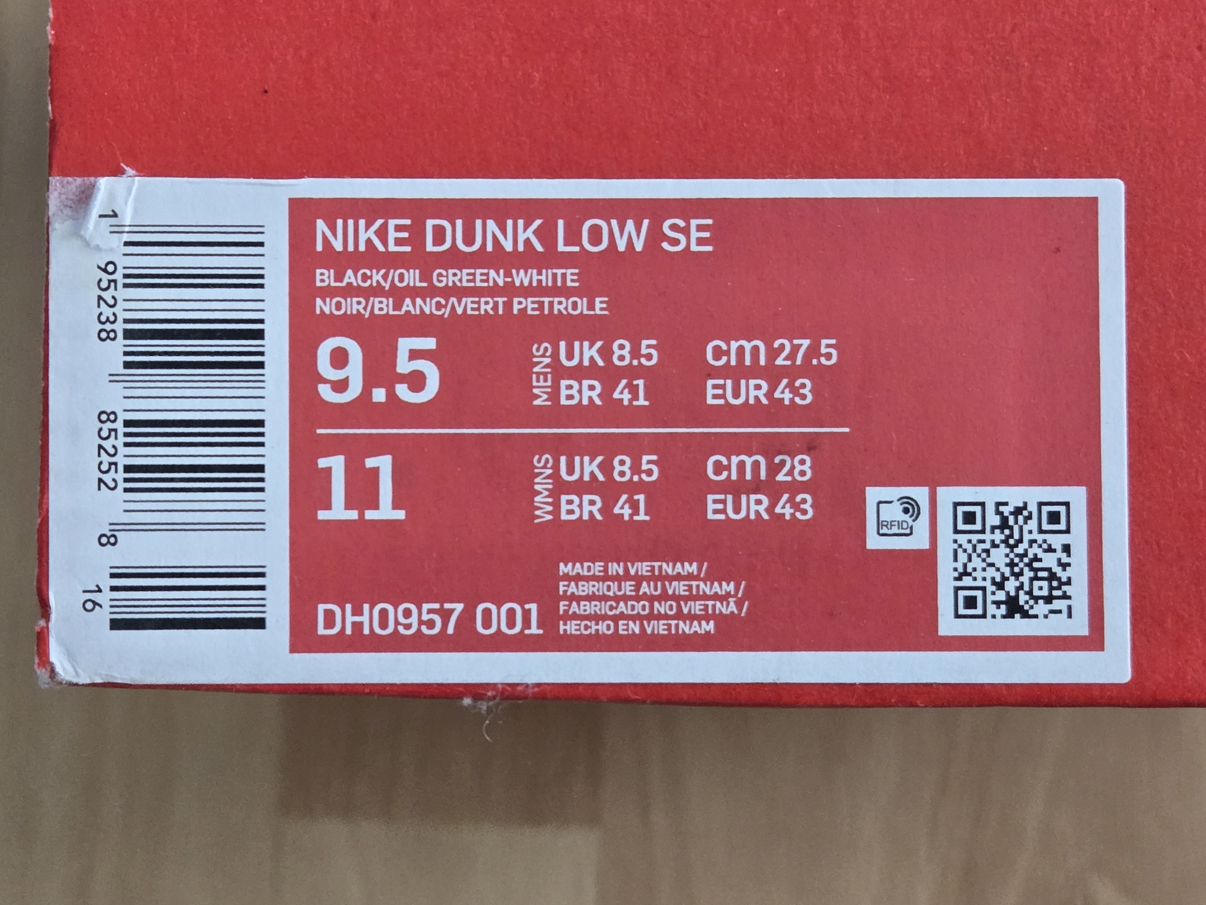 Nike Nike Dunk Low SE Crazy Camo Black Multi-Camo – New sz 9.5 Size US 9.5 / EU 42-43 - 7 Thumbnail