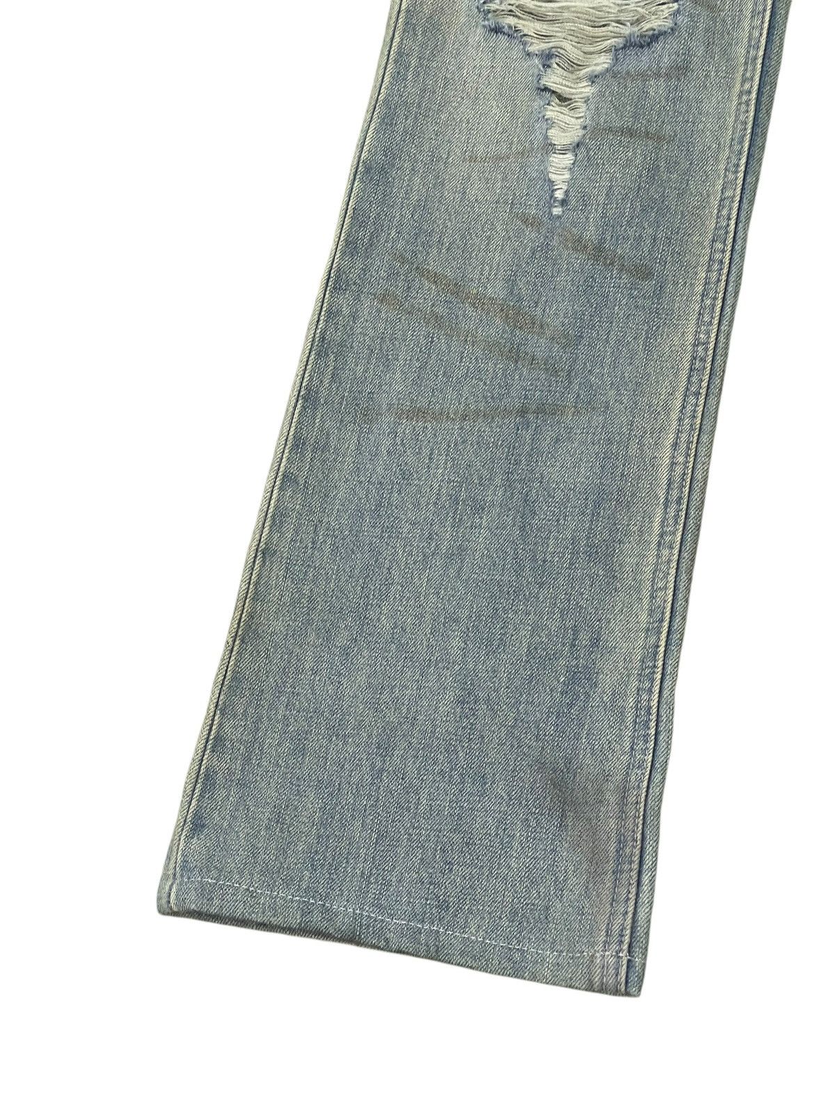 Japanese Brand Flare Jeans Klein Plus Faded Distress Boot Cut 1🟦4 Size US 30 / EU 46 - 5 Thumbnail