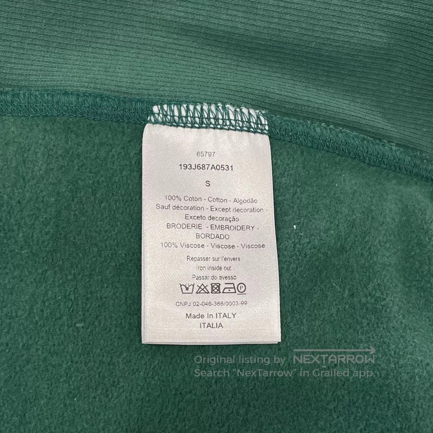 Dior Green Embroidered Long Sleeve Sweatshirt. Size US S / EU 44-46 / 1 - 6 Thumbnail