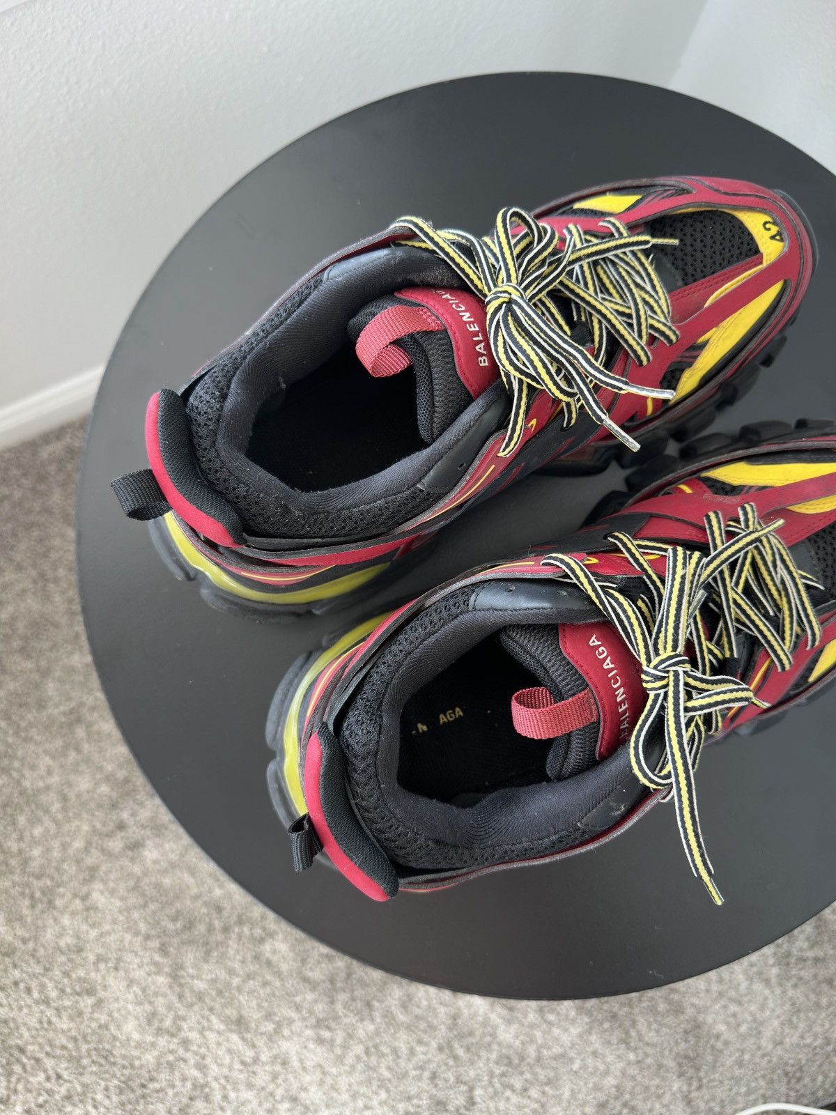 Balenciaga Balenciaga Track 1 Bordeaux/Red/Yellow Size US 9 / EU 42 - 7 Thumbnail
