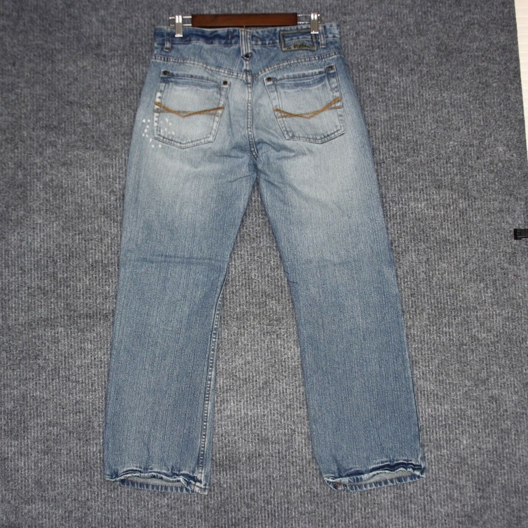 CO VINTAGE Plugg Jeans Co Womens Light Wash Jeans Size 32 Retro 100% Cotton Jeans Blue Size 24" / US 00 / IT 34 - 3 Thumbnail