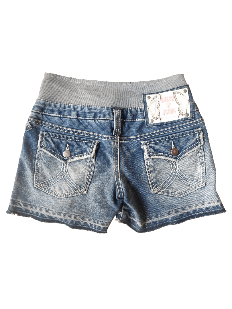 Hysteric Glamour X’E “Queen of Jeans” Denim Shorts Y2K Gyaru Kei Japan Size 29" - 1 Thumbnail