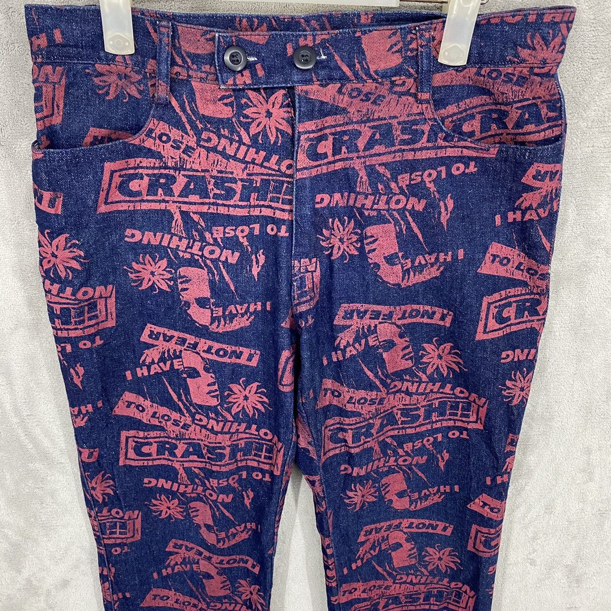 Hysteric Glamour FLARE JEANS RIMSBY FIELD FULL PRINT Size US 31 - 7 Thumbnail