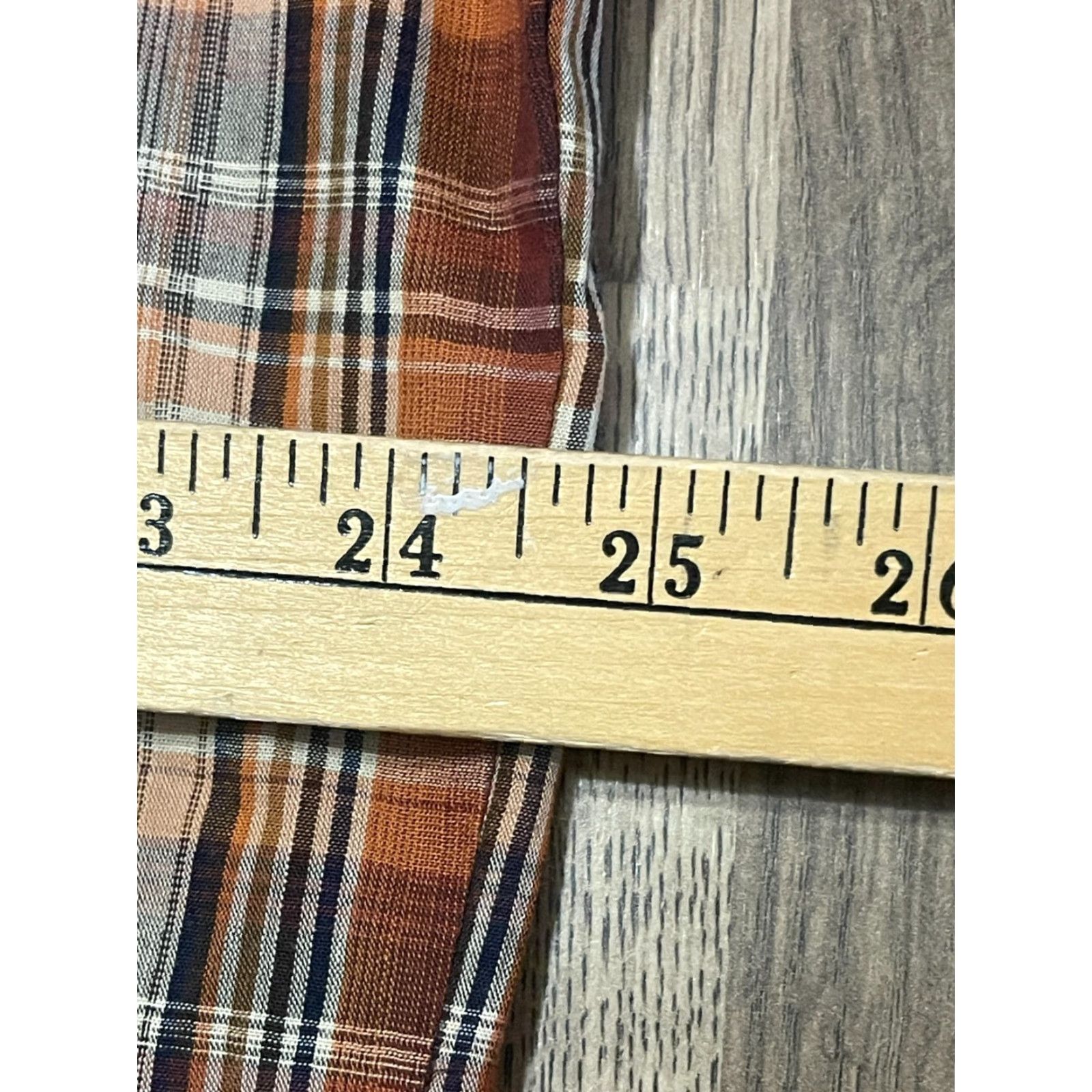 Vintage WorkN'Sport Shirt, Men’s XL Tall, Button Up, Plaid, Short Sleeve, Brown Orange, Casual, Regular, Vintage? No Size US XL / EU 56 / 4 - 6 Thumbnail