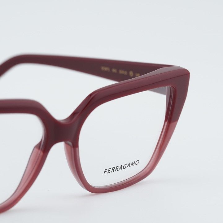 Salvatore Ferragamo Salvatore Ferragamo SF2971 601 Eyeglasses Red 53mm Cat Eye Size ONE SIZE - 9 Thumbnail