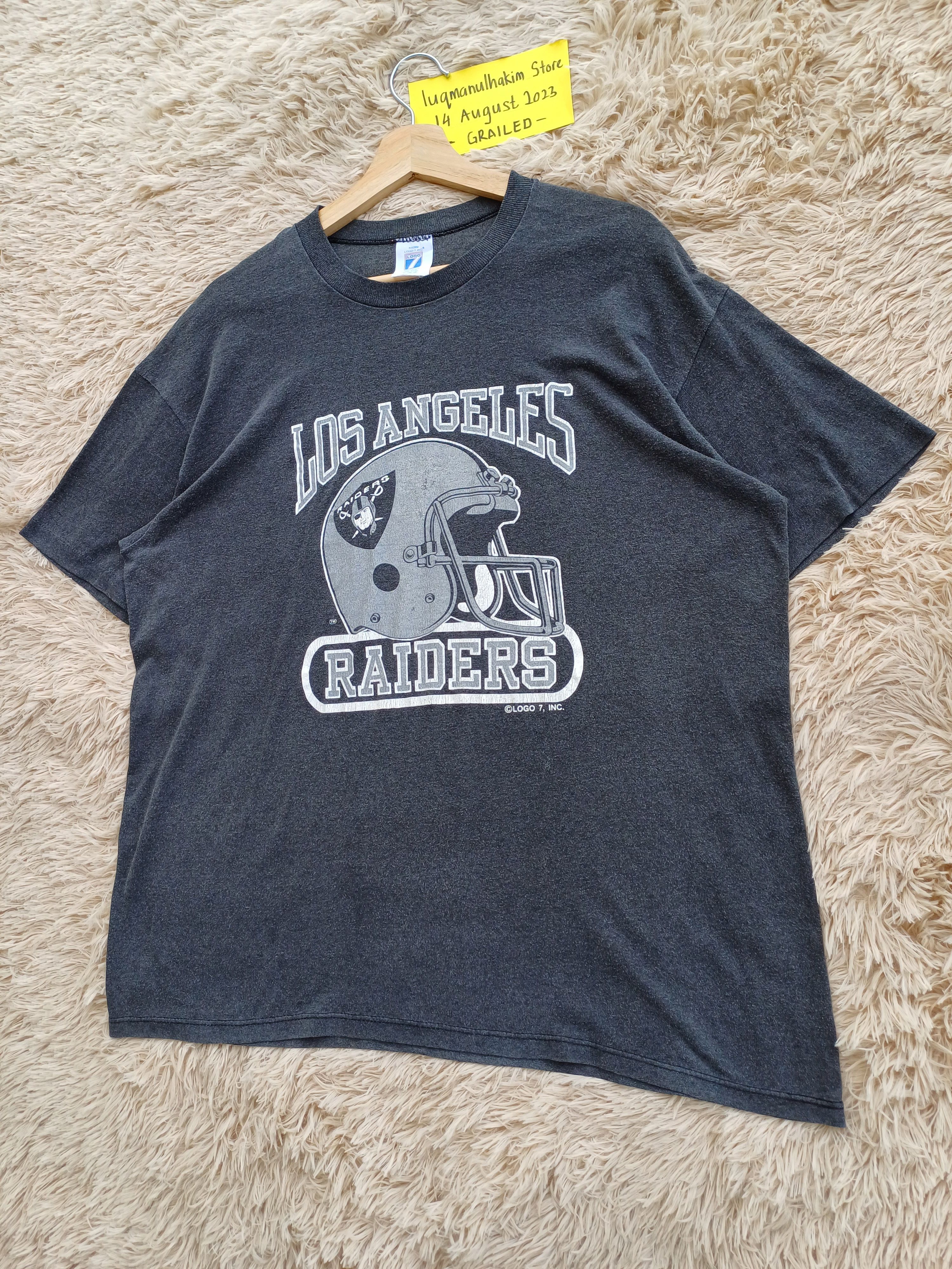 NFL Rare Vintage Oakland Raiders Los Angeles Tee Professional Size US L / EU 52-54 / 3 - 3 Thumbnail