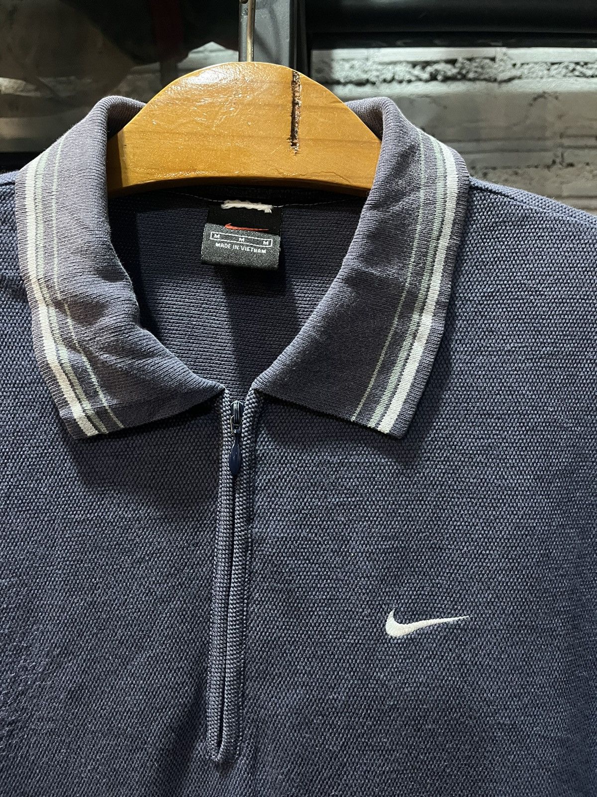 Nike Nike Swoosh Half Zip Polo Shirt 90s Size US M / EU 48-50 / 2 - 3 Thumbnail