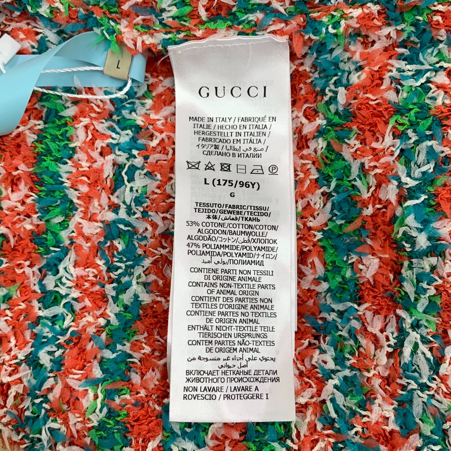 Gucci Gucci crew neck single-breasted short-sleeved knit sweater Size L / US 10 / IT 46 - 7 Thumbnail