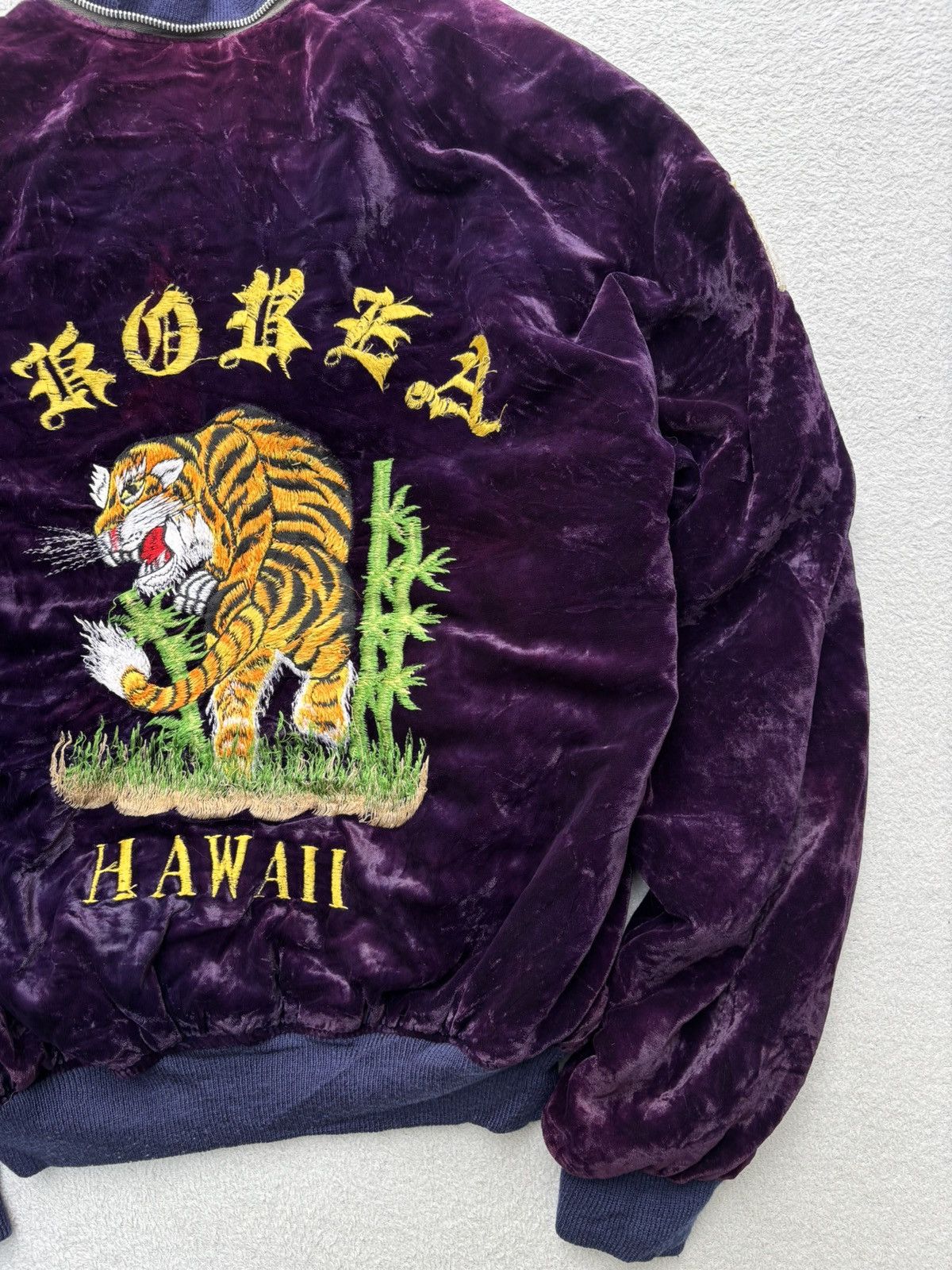 Vintage 1970s Korea Sukajan Velvet Bomber Jacket Size US M / EU 48-50 / 2 - 16 Thumbnail
