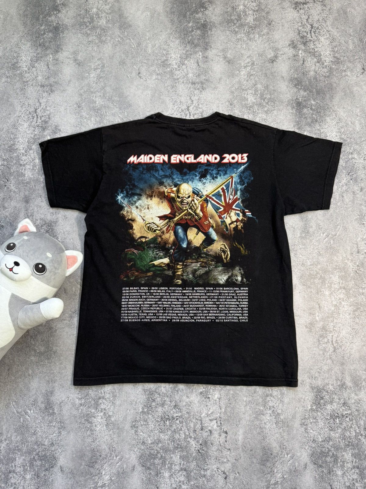 Band Tees × Iron Maiden Rare Vintage Iron Maiden Maiden England 2012 Tour T-Shirt Size US L / EU 52-54 / 3 - 7 Thumbnail