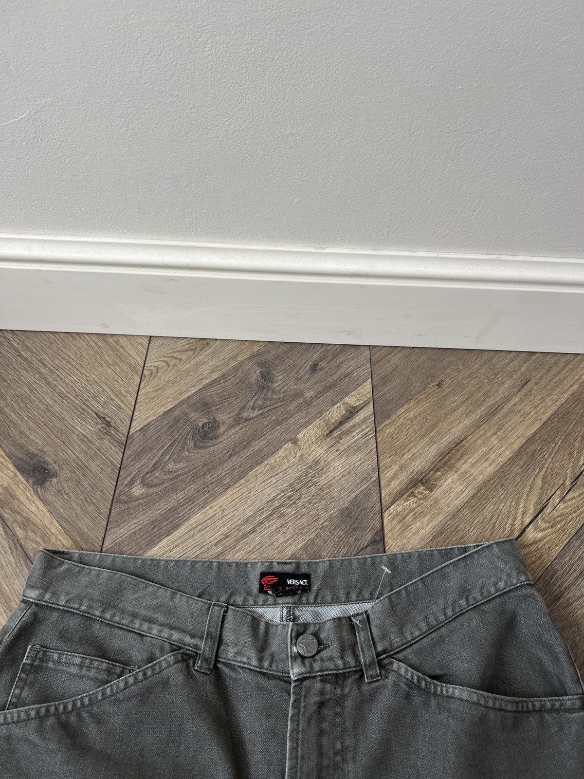 Versace Vintage Versace Sport Jeans Embroidered Back Pocket Denim Size US 34 / EU 50 - 8 Thumbnail