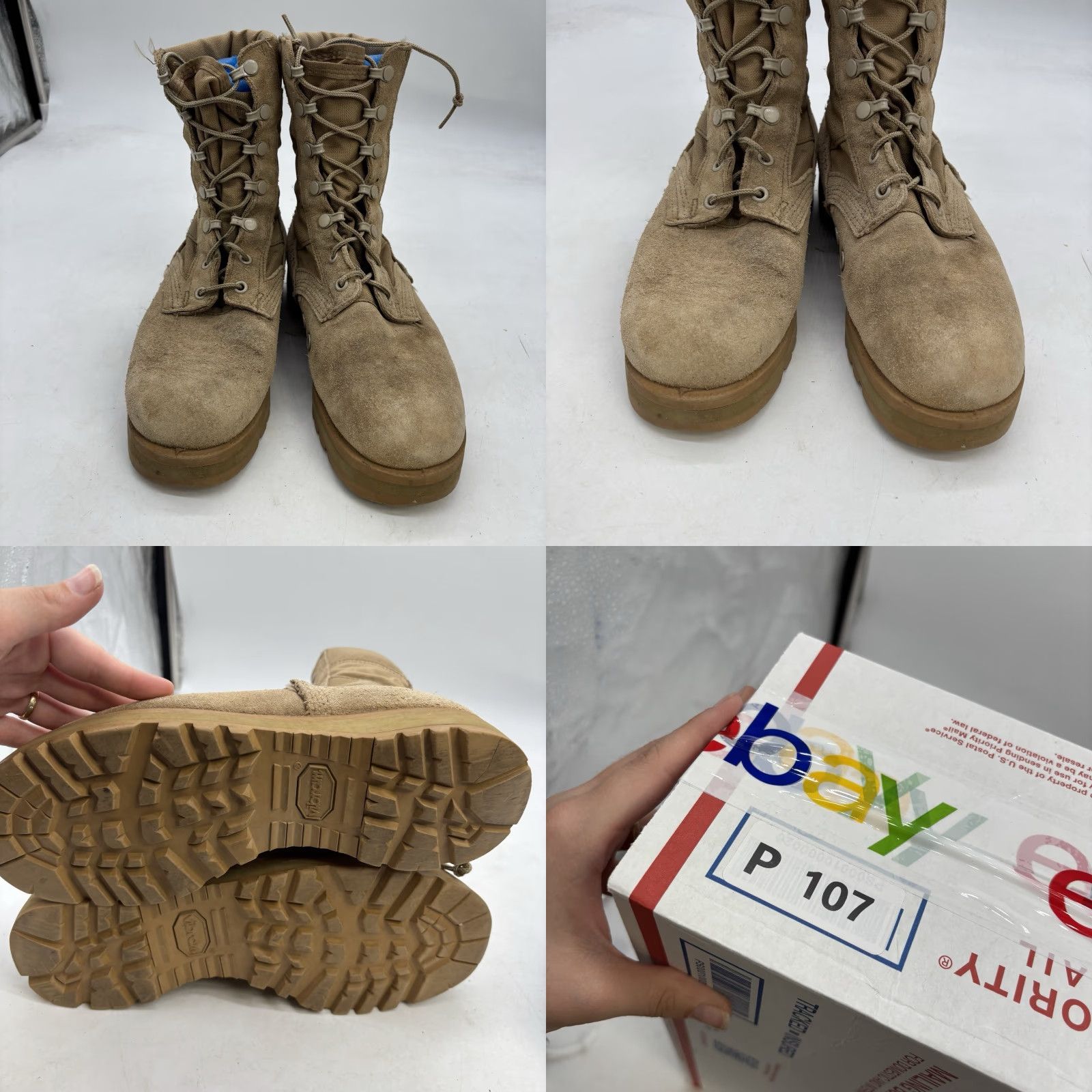 Vintage ALTAMA Military Waterproof Combat Boots Mens 5.5 M Coyote Brown Workwear SHOE Size US 6 / EU 39 - 8 Thumbnail