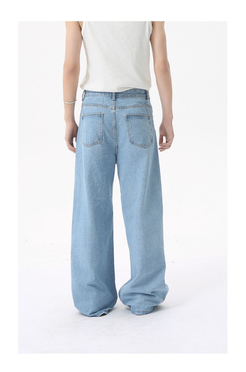 Japanese Brand Men's American Cleanfit Retro Wide-Leg Straight-Leg Jeans Size US 32 / EU 48 - 5 Thumbnail