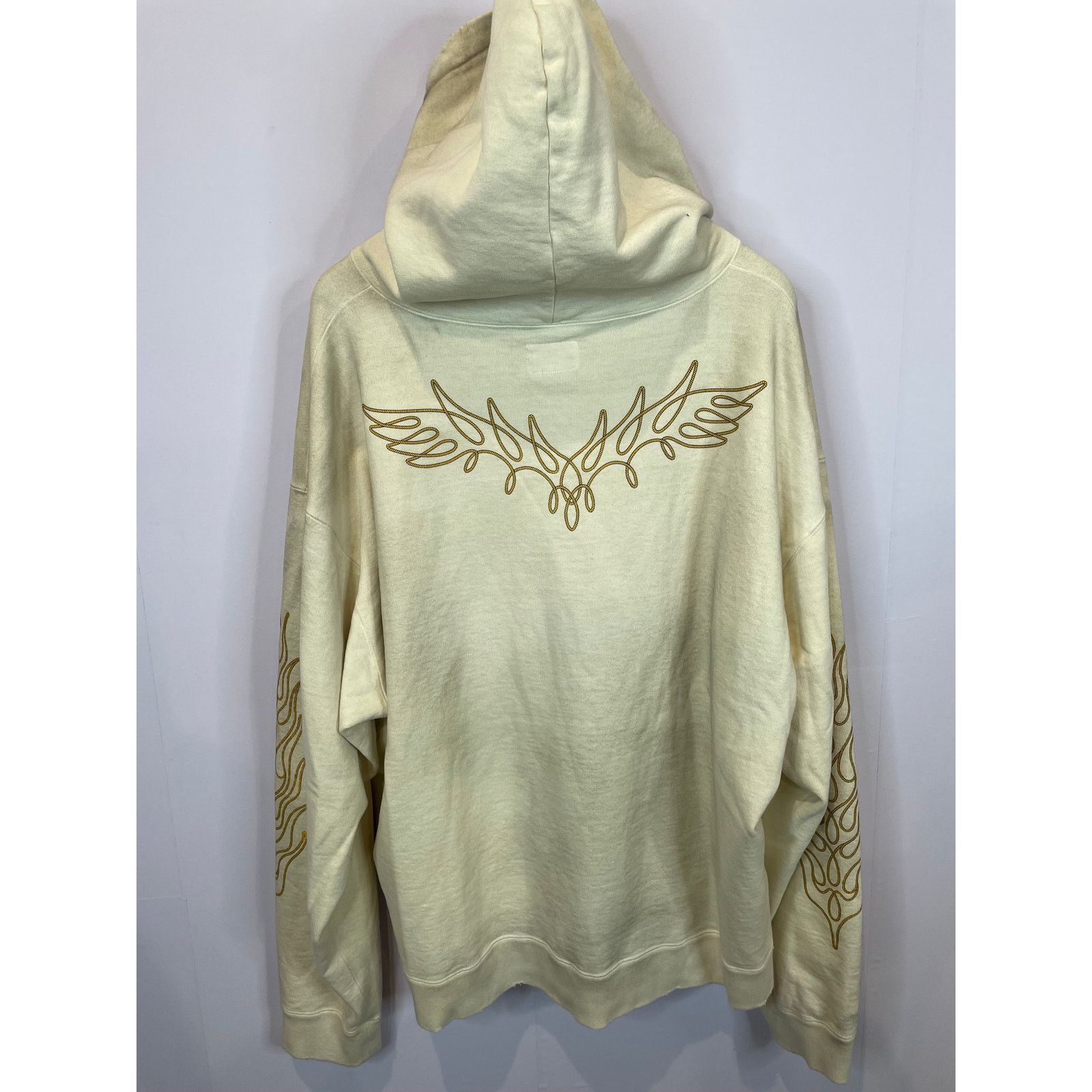 Other KAMIYA Distressed Flames Zip Up Beige Used XL Size US XL / EU 56 / 4 - 4 Thumbnail