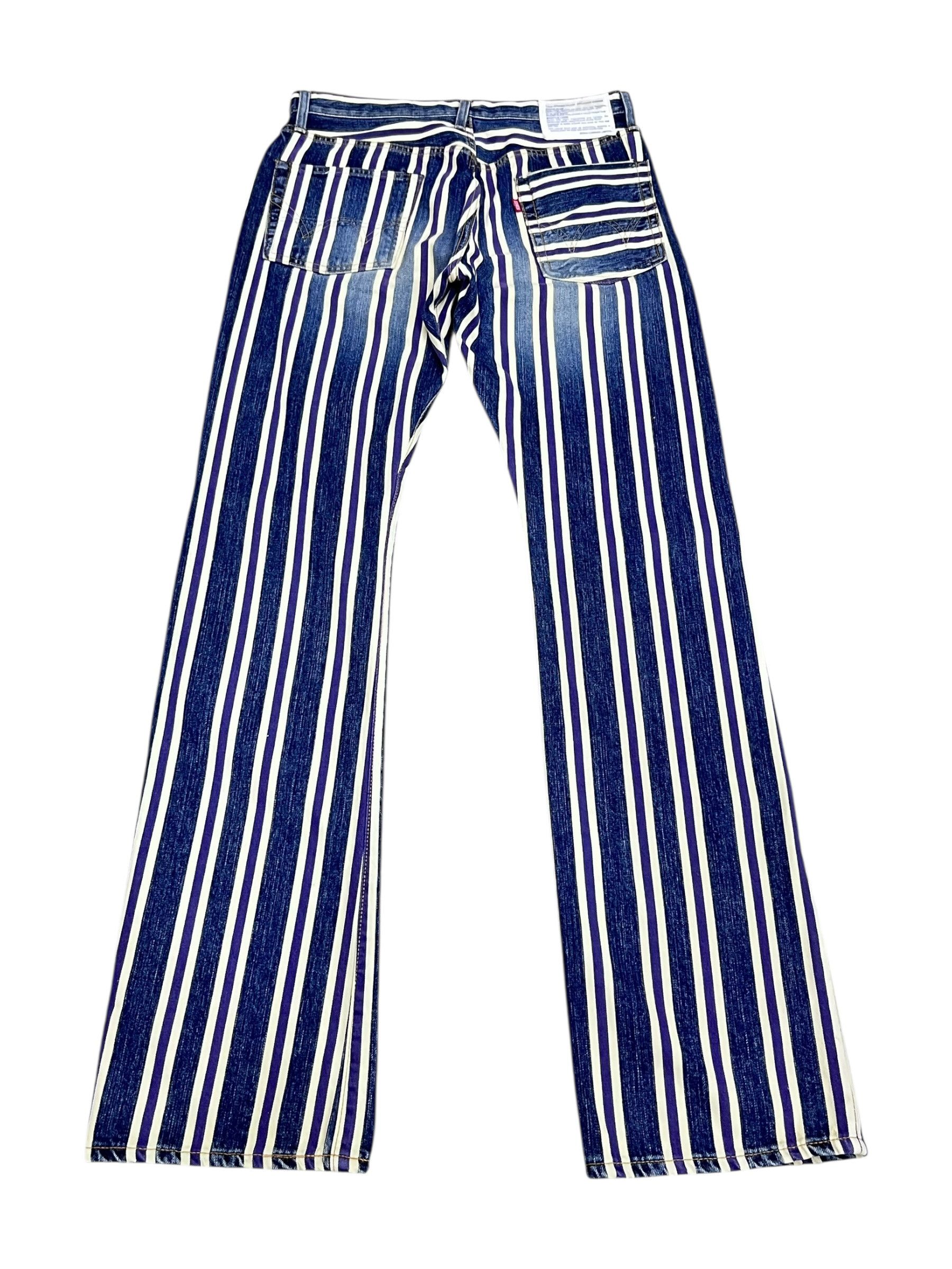 Edwin 🔥EDWIN 13oz Selvedge Punk Runway Purple Stripe Flare Japan Size US 30 / EU 46 - 4 Thumbnail