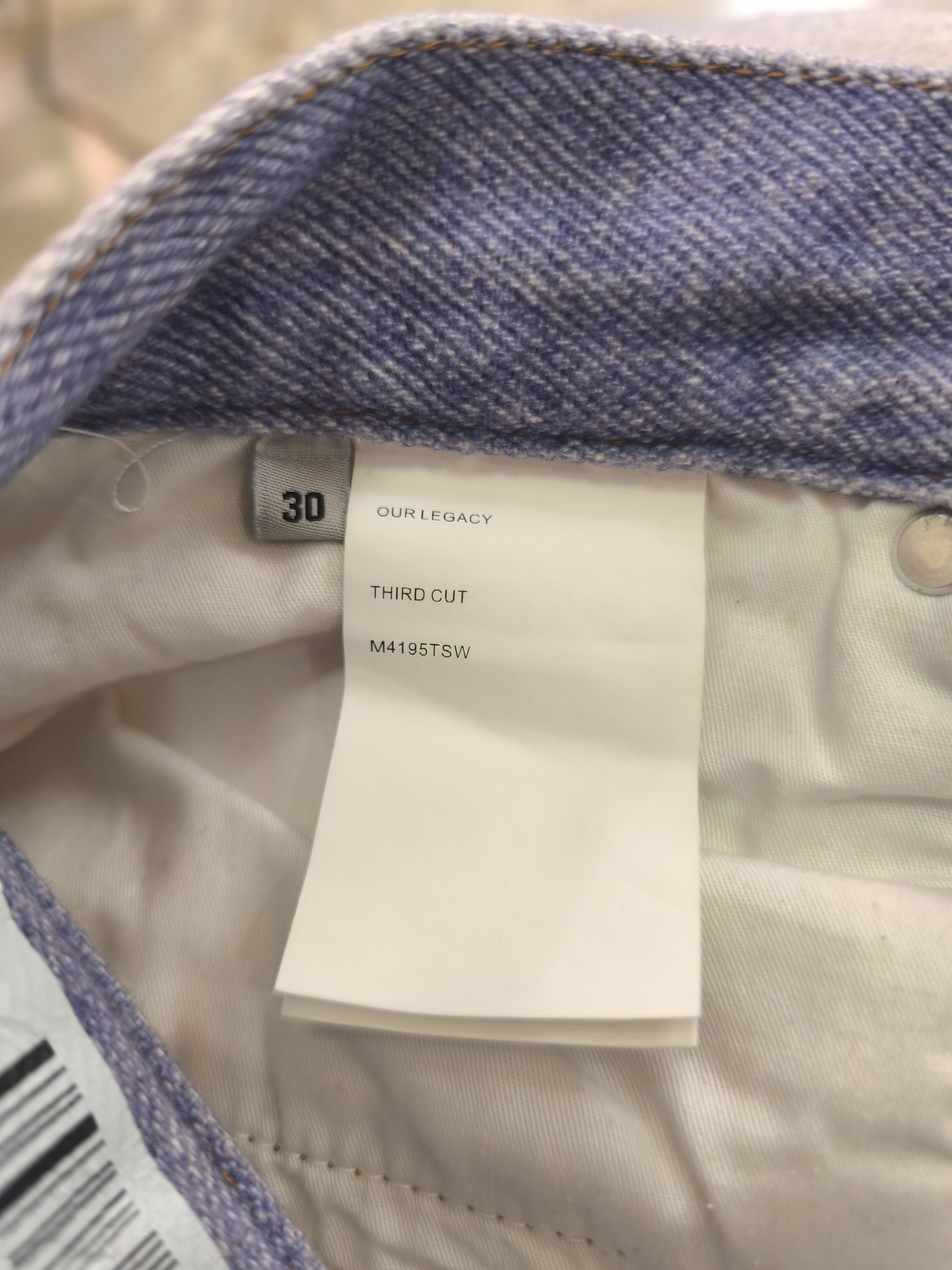 Our Legacy OUR LEGACY THIRD CUT WIDE DENIM PANTS Size US 30 / EU 46 - 10 Thumbnail