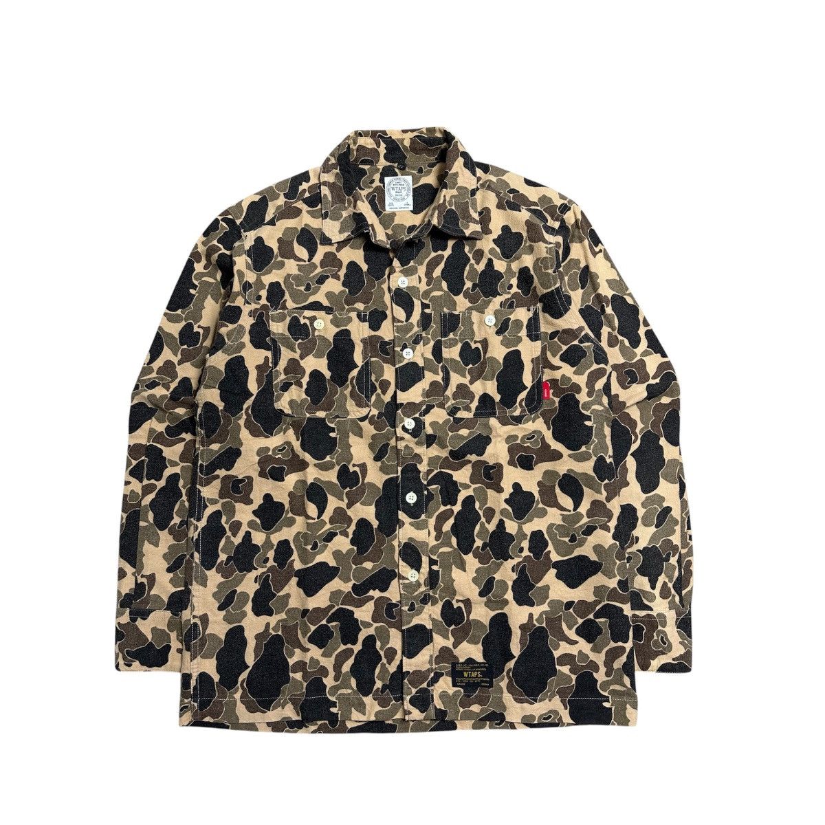Wtaps Vintage Wtaps Camo Catton Flannel Size US S / EU 44-46 / 1 - 1 Thumbnail