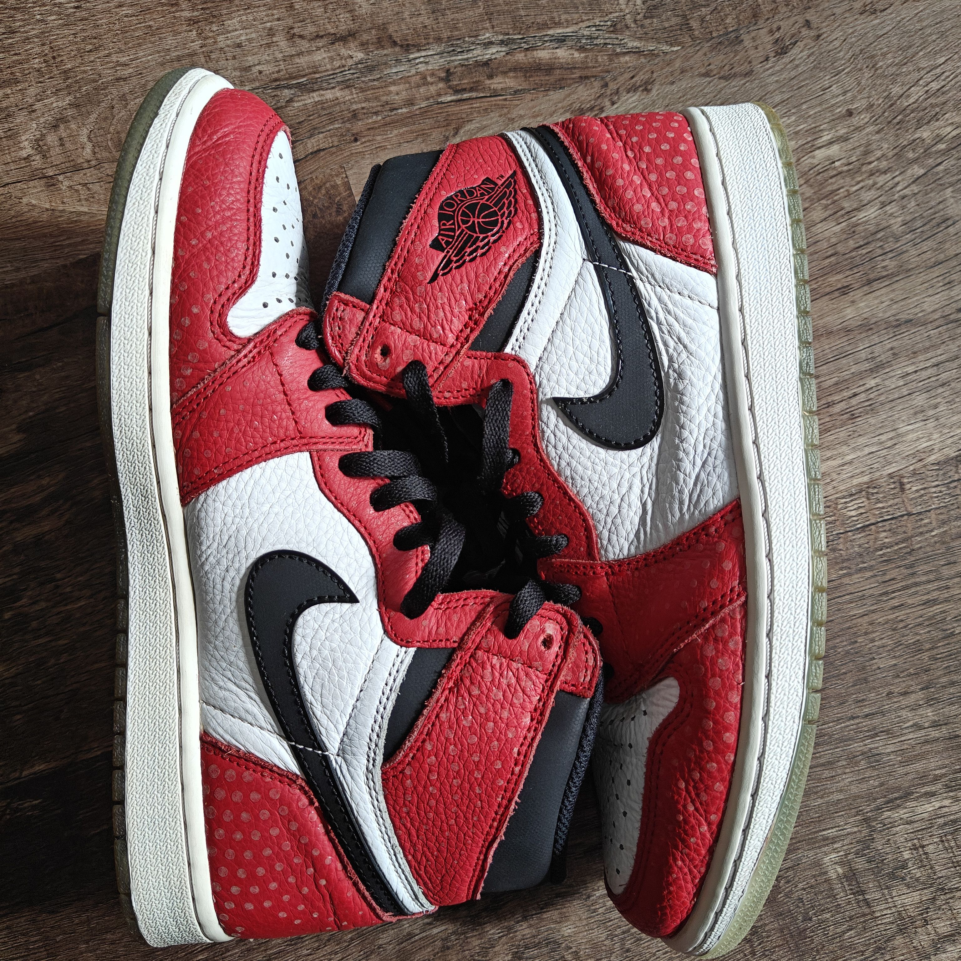Jordan Brand jordan 1 spiderman origin story - rare collab laces extra Size US 9.5 / EU 42-43 - 14 Thumbnail