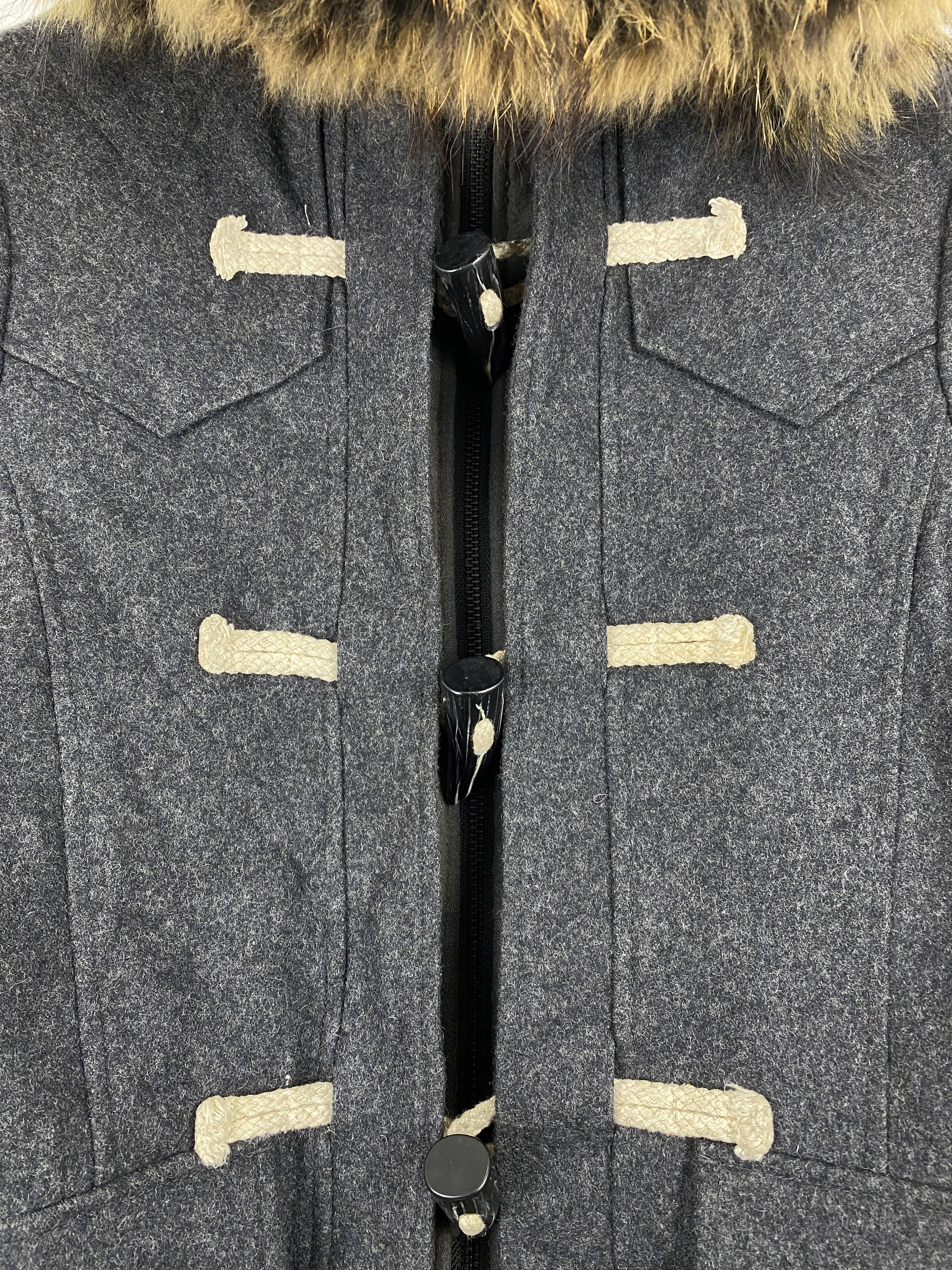 PPFM PPFM Hoodie Wool Duufle Faux Fur + Miharayasuhiro JZ0007 Size US S / EU 44-46 / 1 - 13 Thumbnail