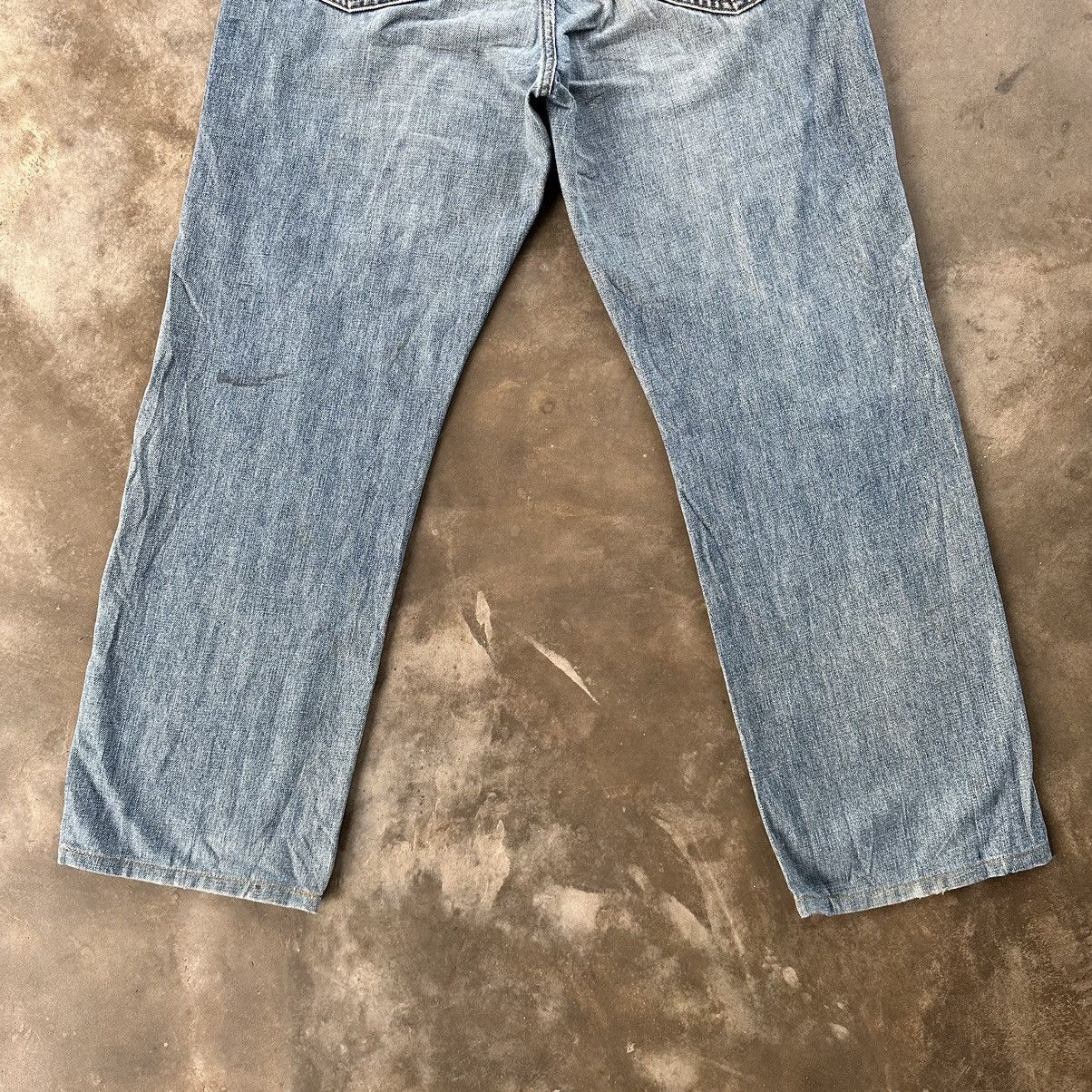 Japanese Brand Vintage Edwin Faded Distressed Sick Denim Jean Pant W33 Size US 33 - 11 Thumbnail