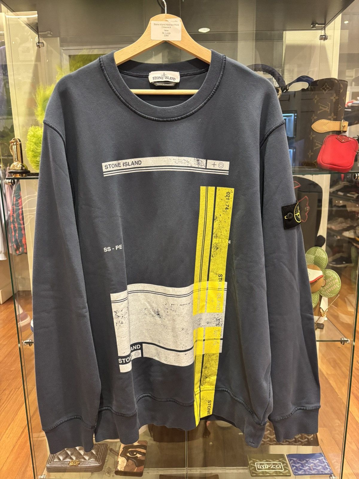 Stone Island Stone Island Abstract Print Crewneck Size US XXL / EU 58 / 5 - 1 Thumbnail