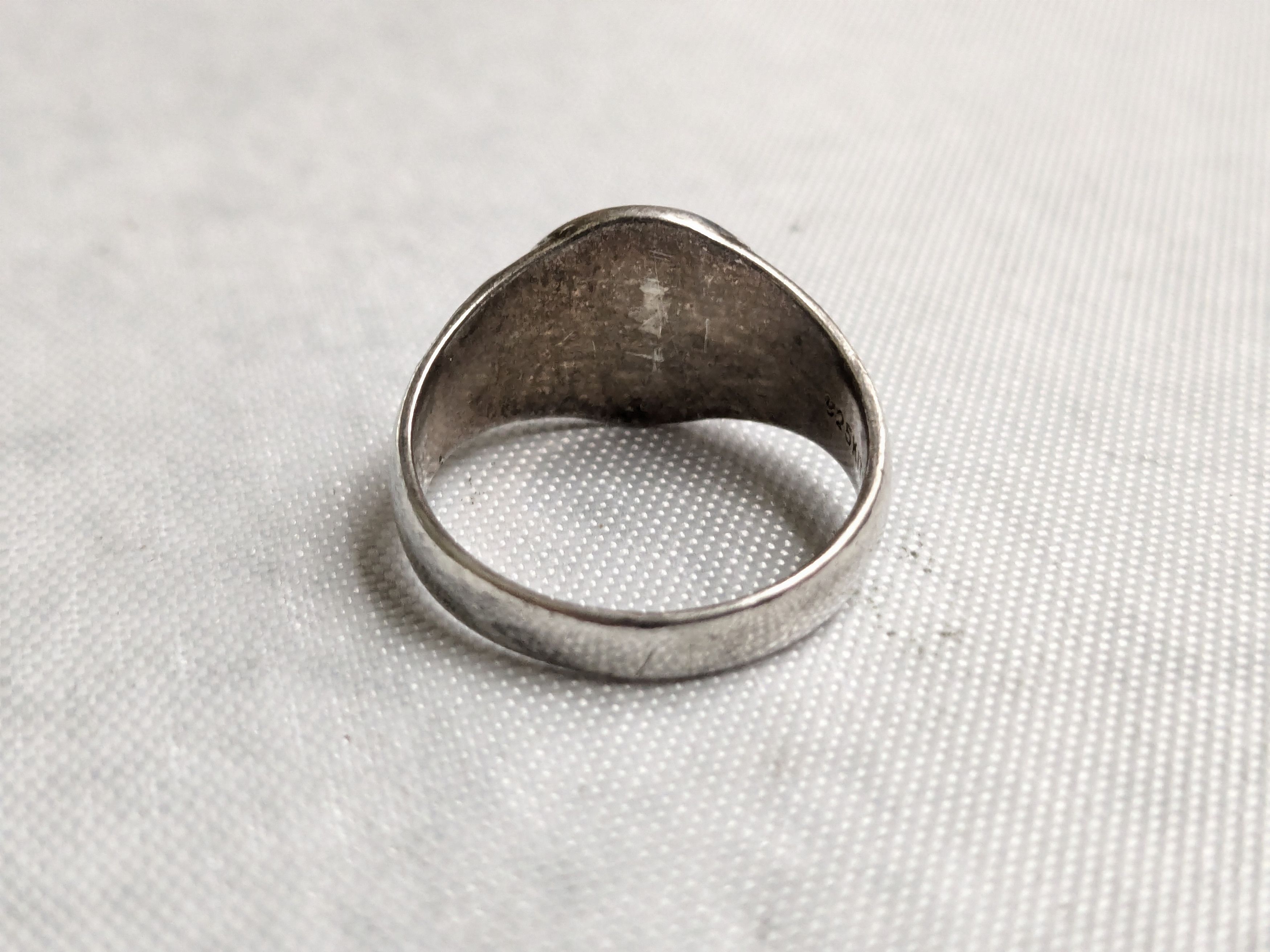 Jewelry Vintage Sterling Silver Signet Ring Size 7 Size ONE SIZE - 6 Thumbnail