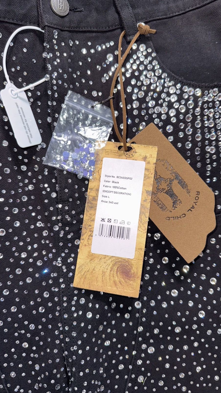Birth of Royal Child Redial 20k Diamond Shorts in Washed Black Size US 34 / EU 50 - 2 Thumbnail