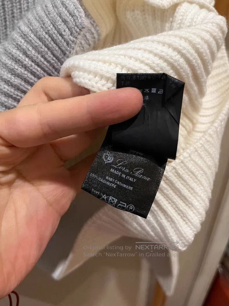 Loro Piana Loro Piana Color Block Irregular Cashmere Sweater Size XS / US 0-2 / IT 36-38 - 5 Thumbnail