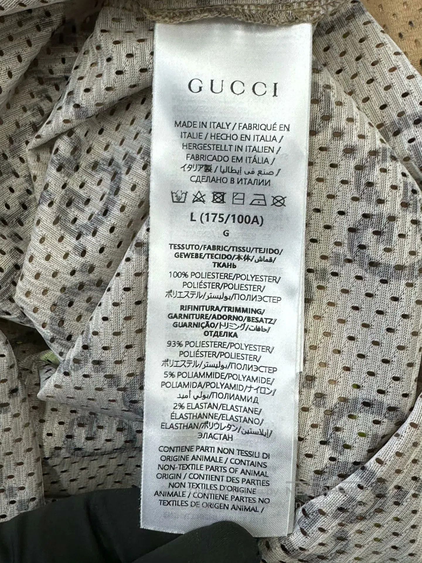 Gucci Guicci Brown Monogrammed Distressed Short Sleeve Polo Shir Size US L / EU 52-54 / 3 - 4 Thumbnail
