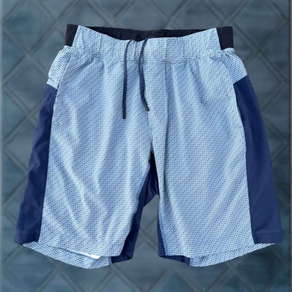 Lululemon Lululemon Mens Medium Blue 9” Inseam Core Shorts Swift Lined Size US 31 - 1 Thumbnail