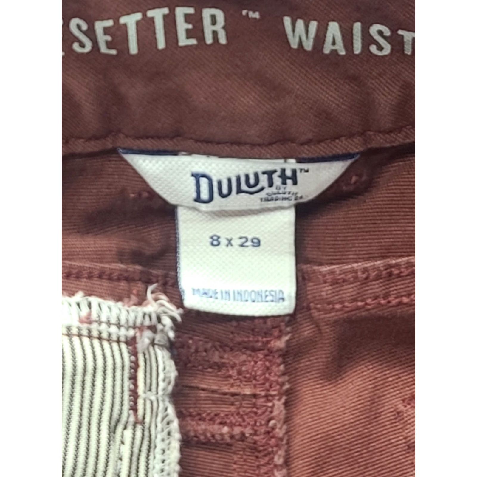 Vintage Duluth Womens Pants 8x29 DuluthFlex Fire Hose Curvesetter Cargo Regular Maroon Cotton Spandex Canvas Cargo Style City Nature Inseam 29 in Size 30" / US 8 / IT 44 - 3 Thumbnail