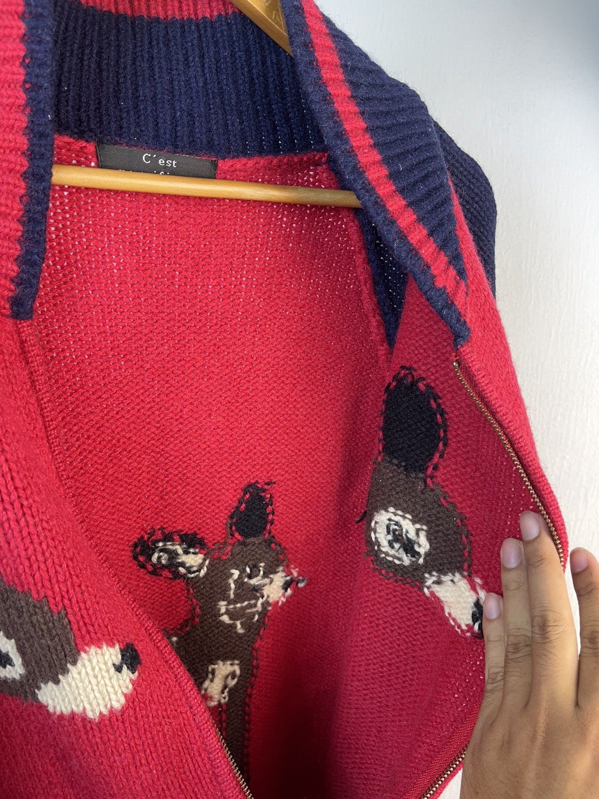Japanese Brand Japanese brand Bambi Wool Zipper Knit a7 Size US M / EU 48-50 / 2 - 11 Thumbnail