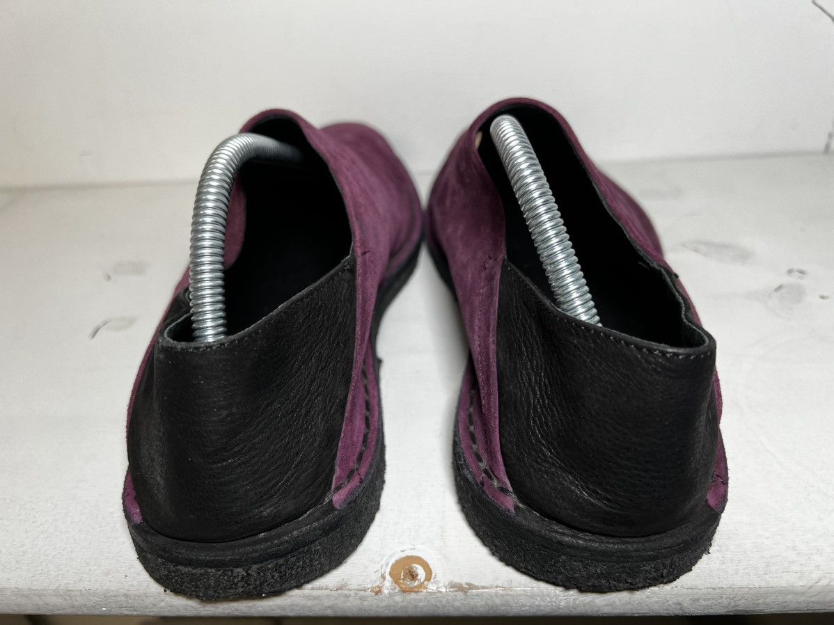Purple and Black Suede Slip ONS