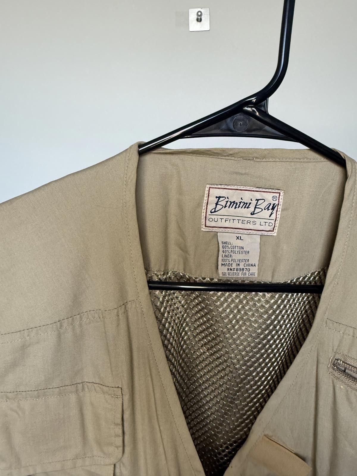 Designer Bimini Bay Outdoor Utility Vest - XL - Tan Size US XL / EU 56 / 4 - 2 Thumbnail