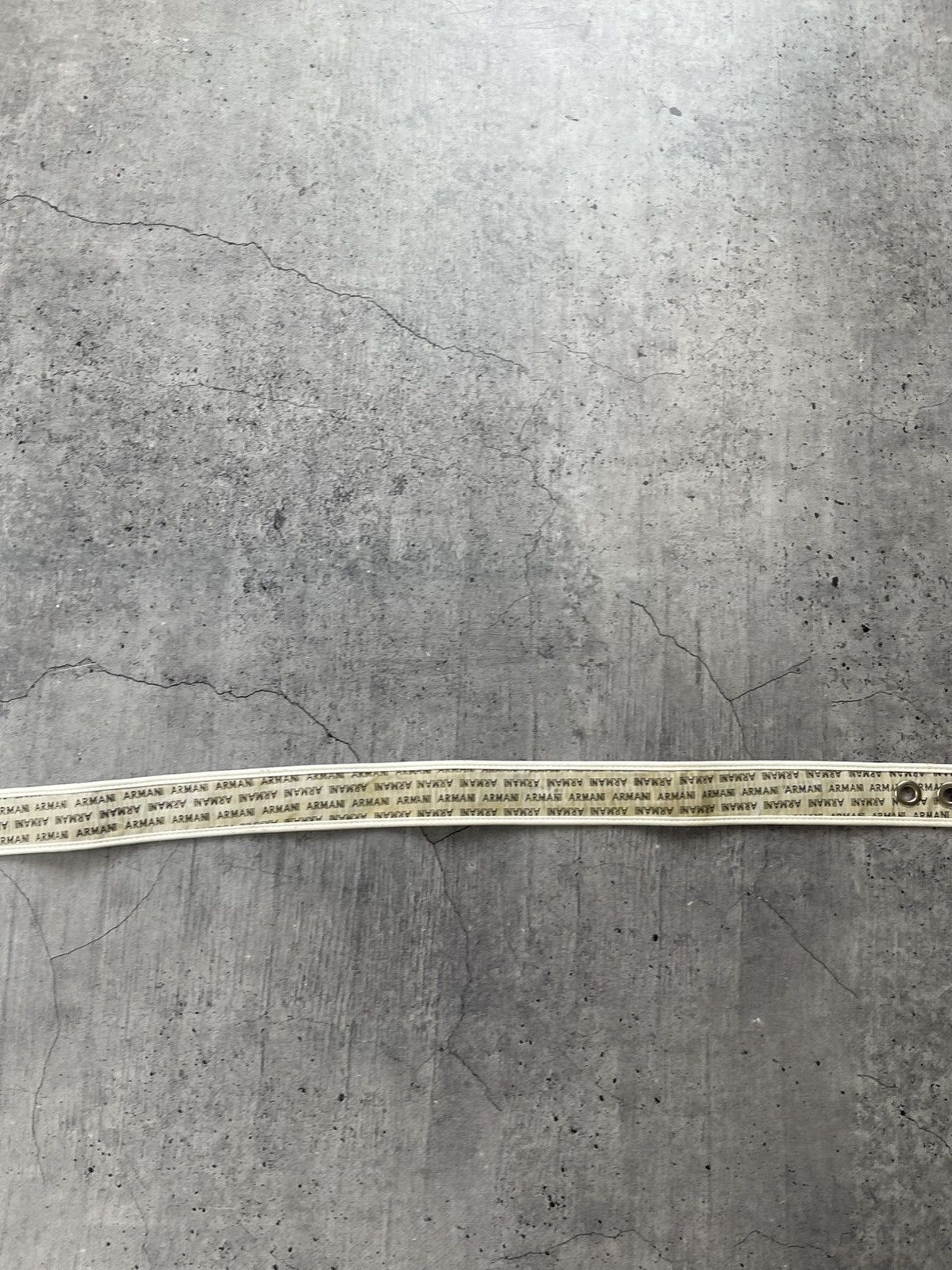 Armani Armani Monogram Vintage Belt Distressed USA STYLE AFFLICTION Size ONE SIZE - 4 Thumbnail