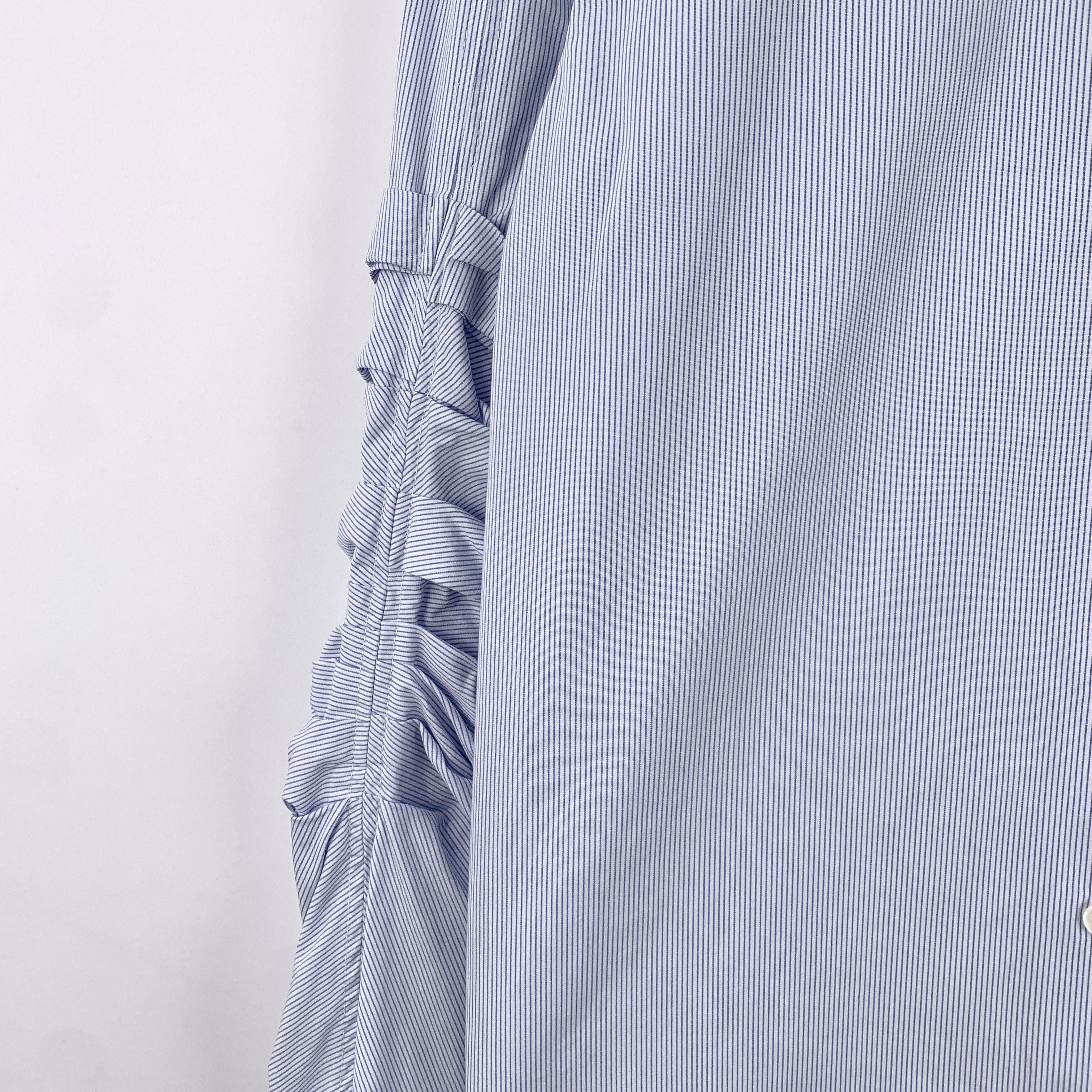Celine Celine Shirt – Light Blue Stripe Cotton (Size XXS) Size XXS / US 00 / IT 34 - 5 Thumbnail