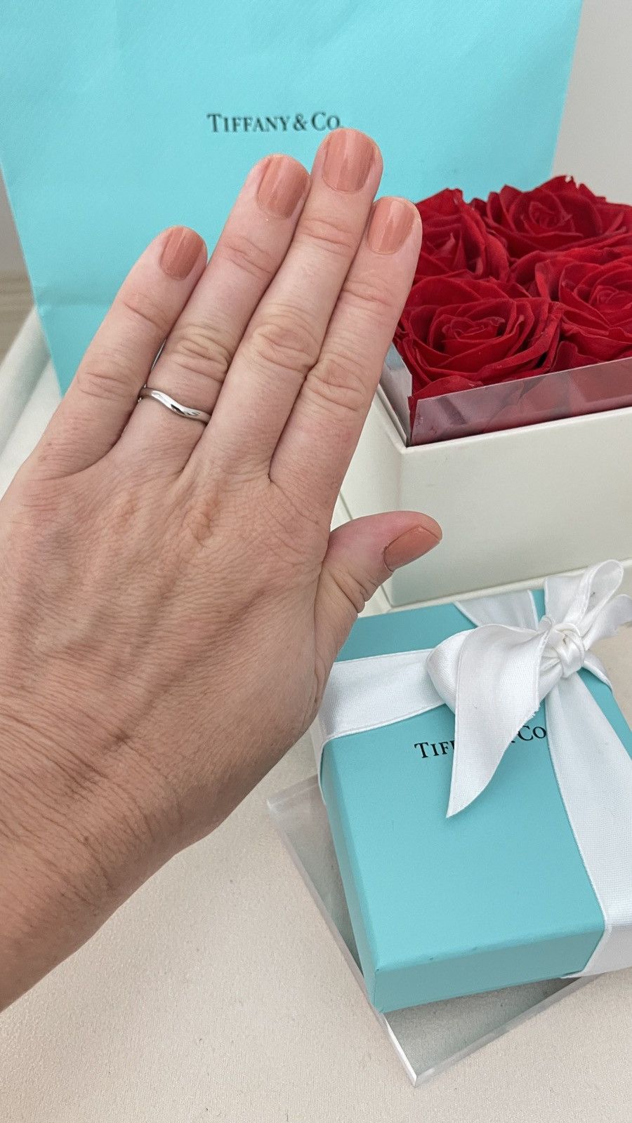Tiffany & Co. Tiffany & Co. Elsa Peretti Wedding Ring Pl 4.5 NEW $1,150 Size ONE SIZE - 7 Thumbnail