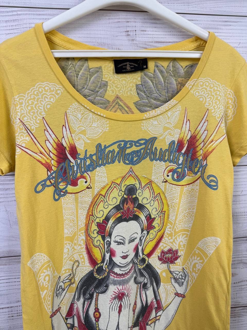 Christian Audigier Christian Audigier Blue Womens Polo Shirt Tee Size M / US 6-8 / IT 42-44 - 3 Thumbnail
